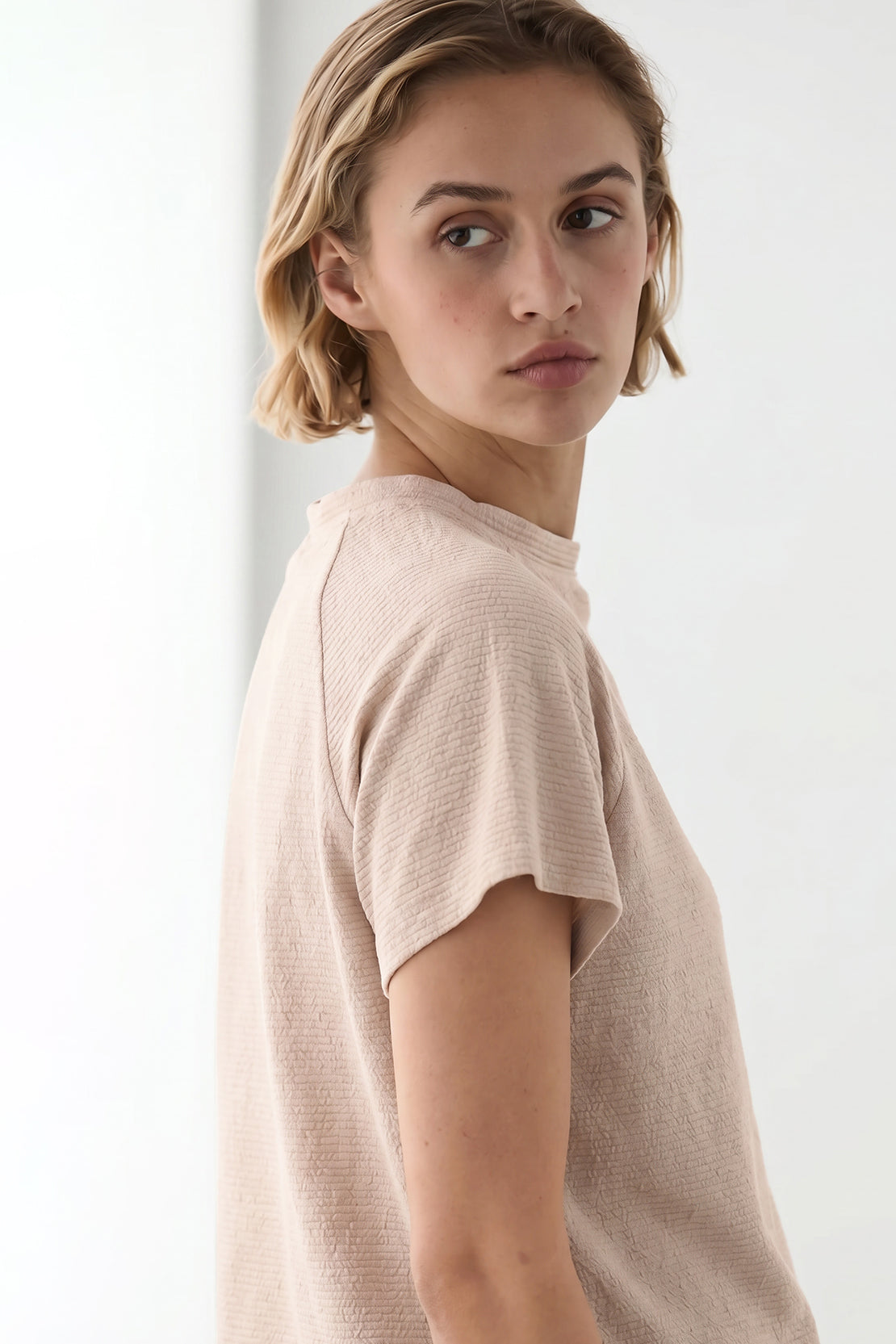Koko Textured Knit Essential Top – Coffee