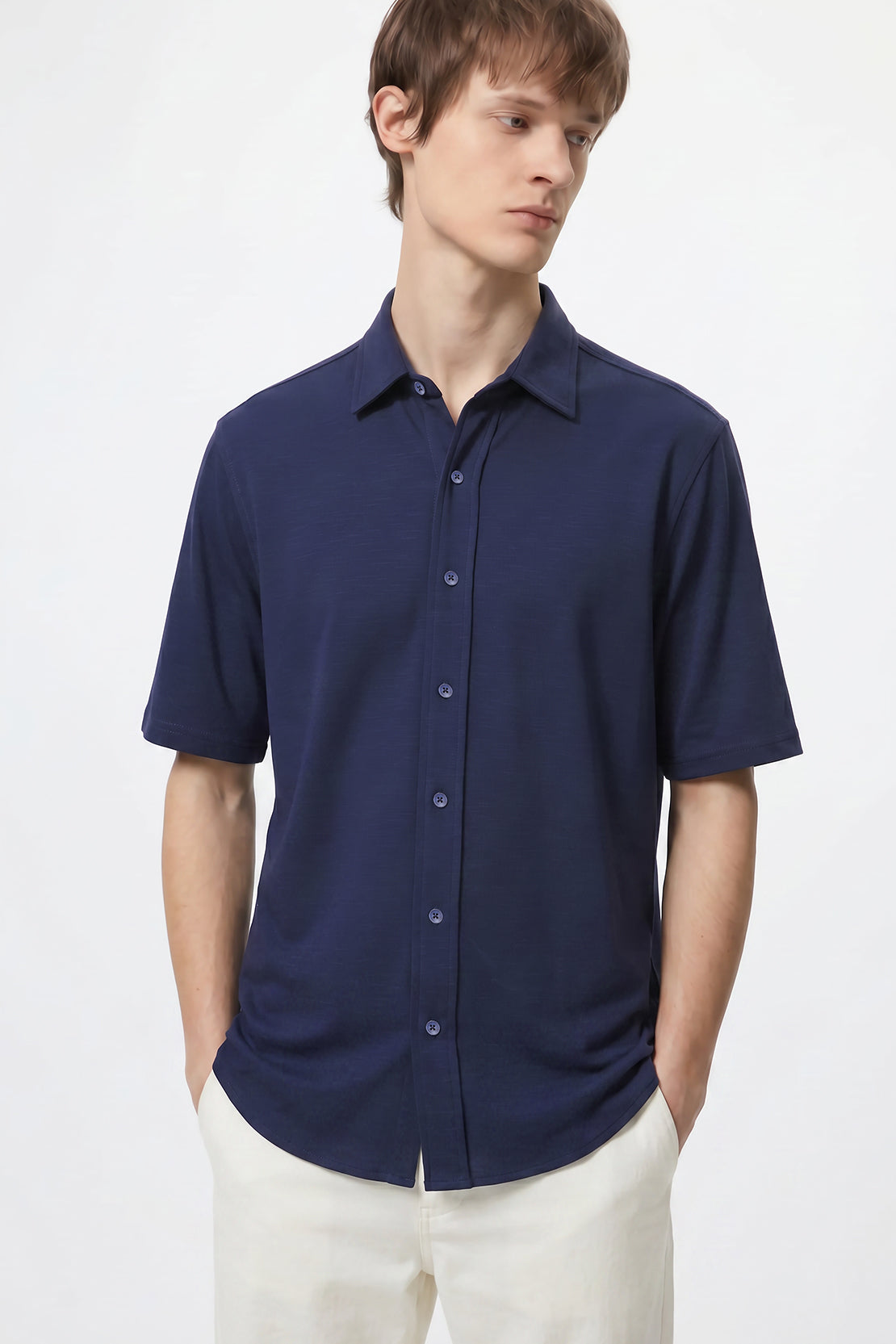 KOKO Modal Roma Essential Shirt – Navy