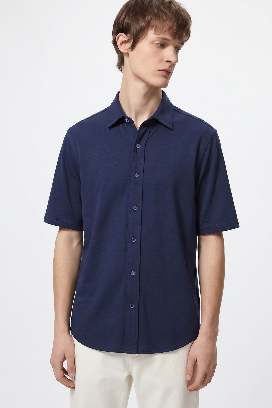 KOKO Modal Roma Essential Shirt – Navy