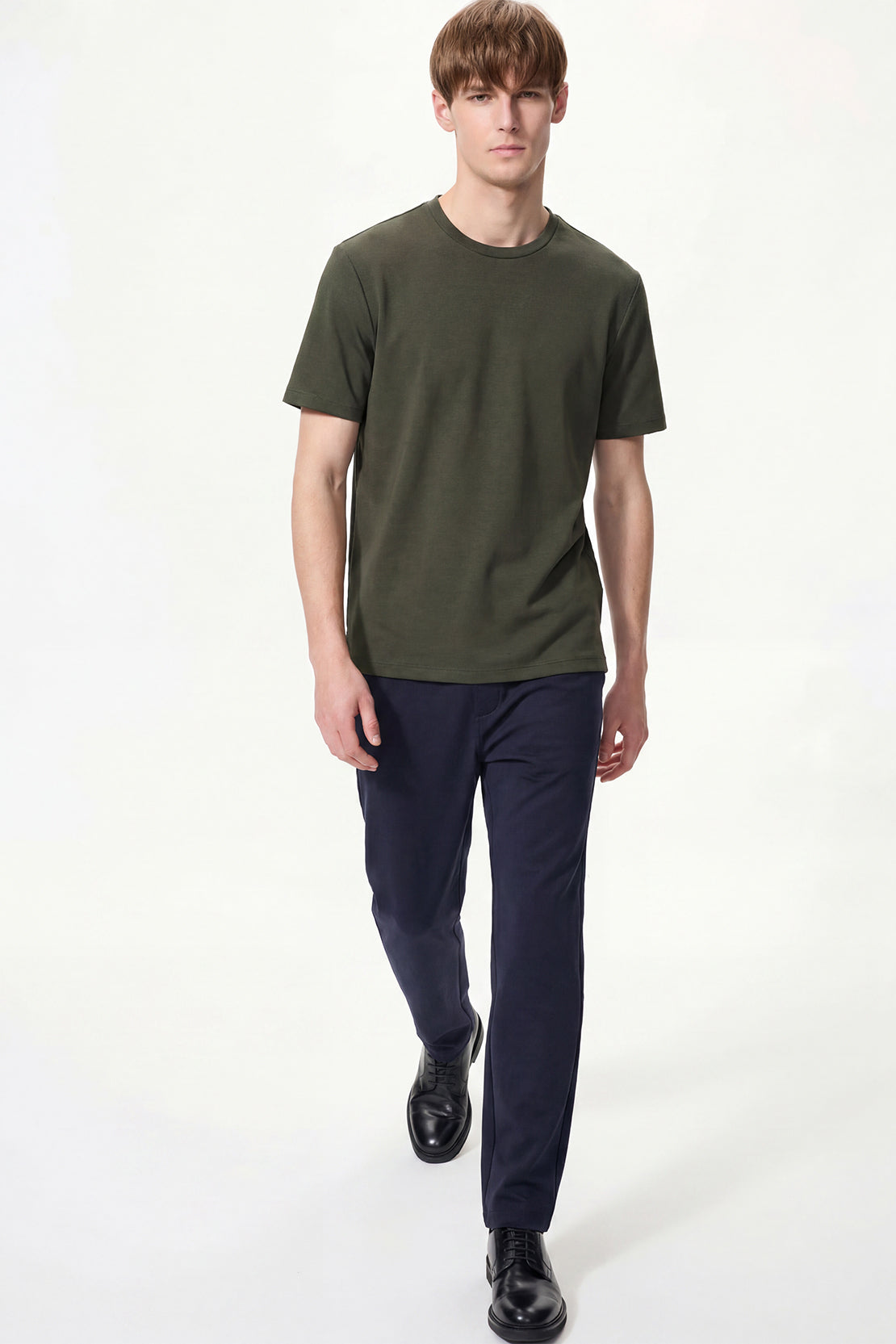 KOKO Modal Blend Crew Neck T-Shirt – Olive