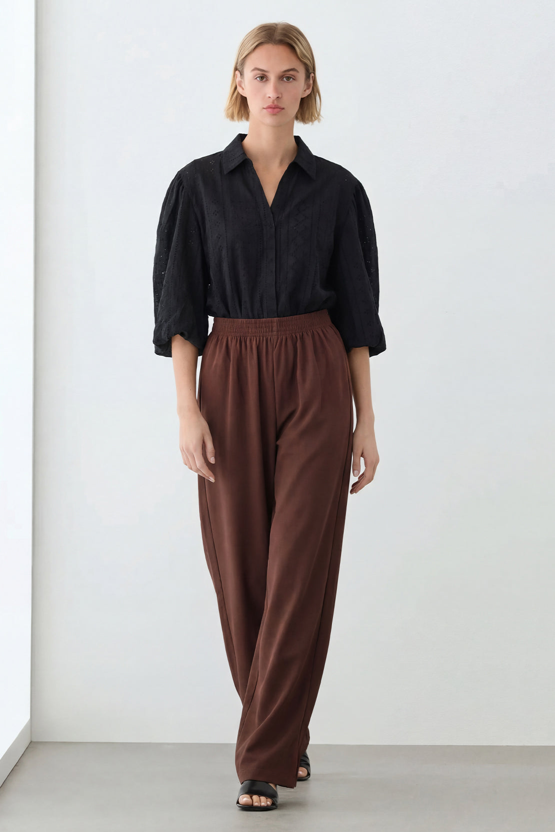KOKO Modal Blend Relaxed Bottom – Brown