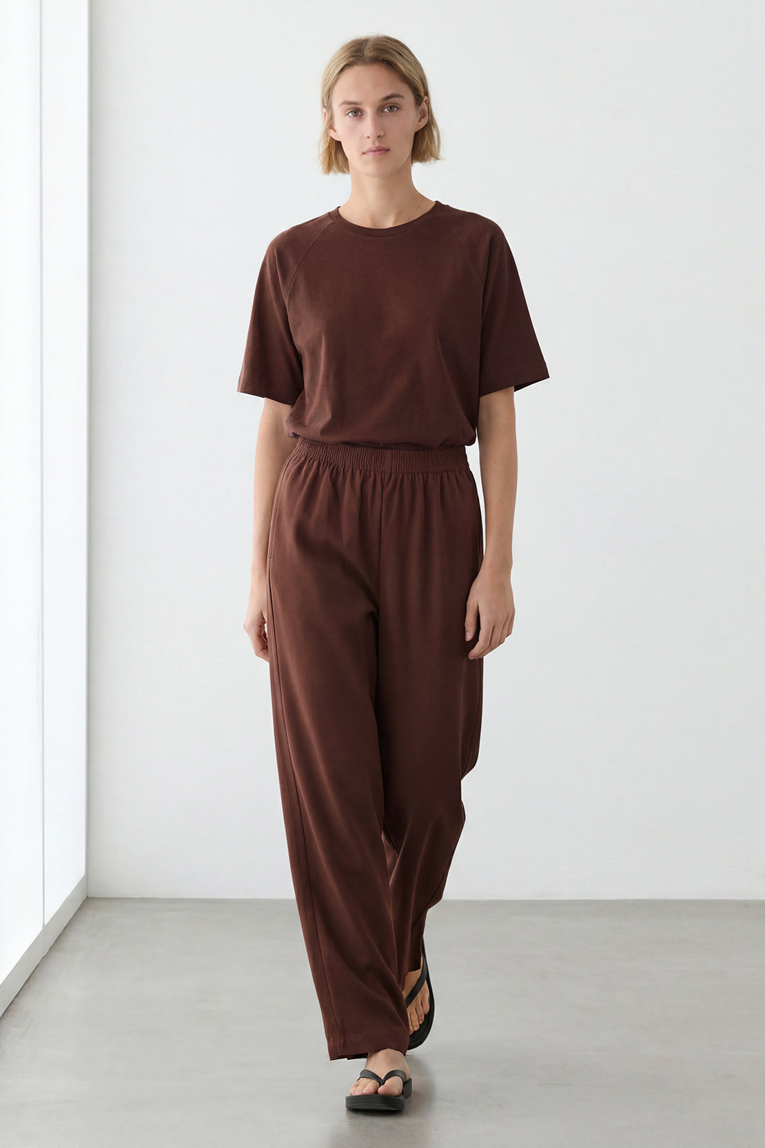 KOKO Modal Blend Relaxed Bottom – Brown