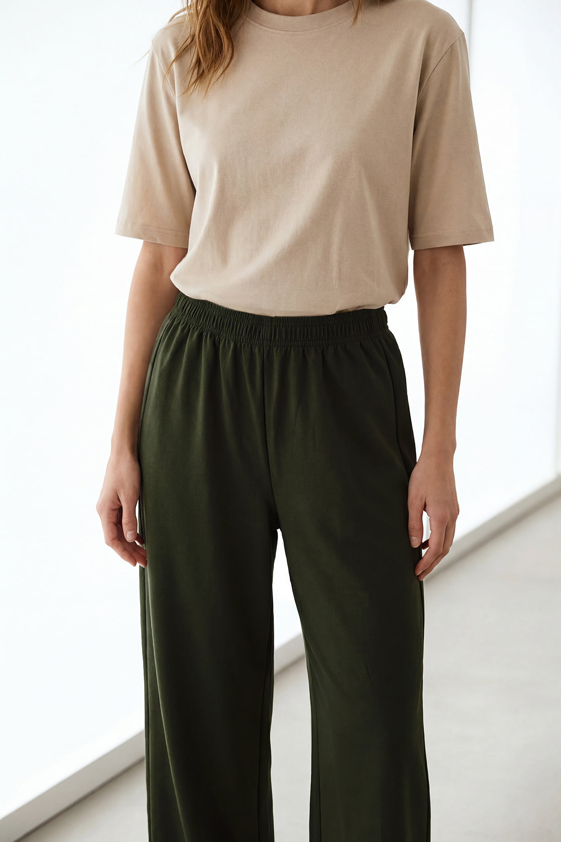 KOKO Modal Blend Relaxed Bottom – Olive