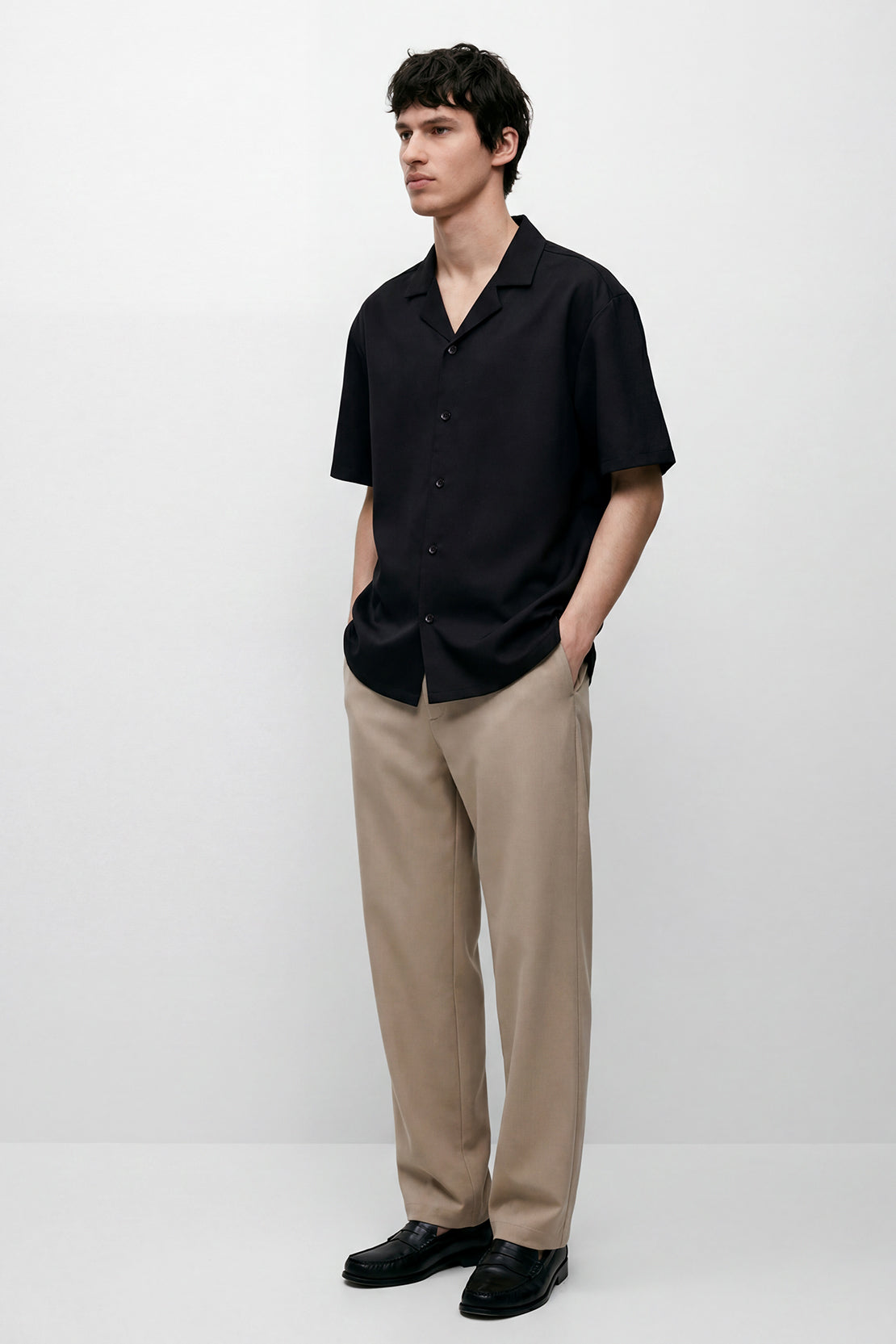 KOKO Pure Ease Classic Button-Down Shirt – Black