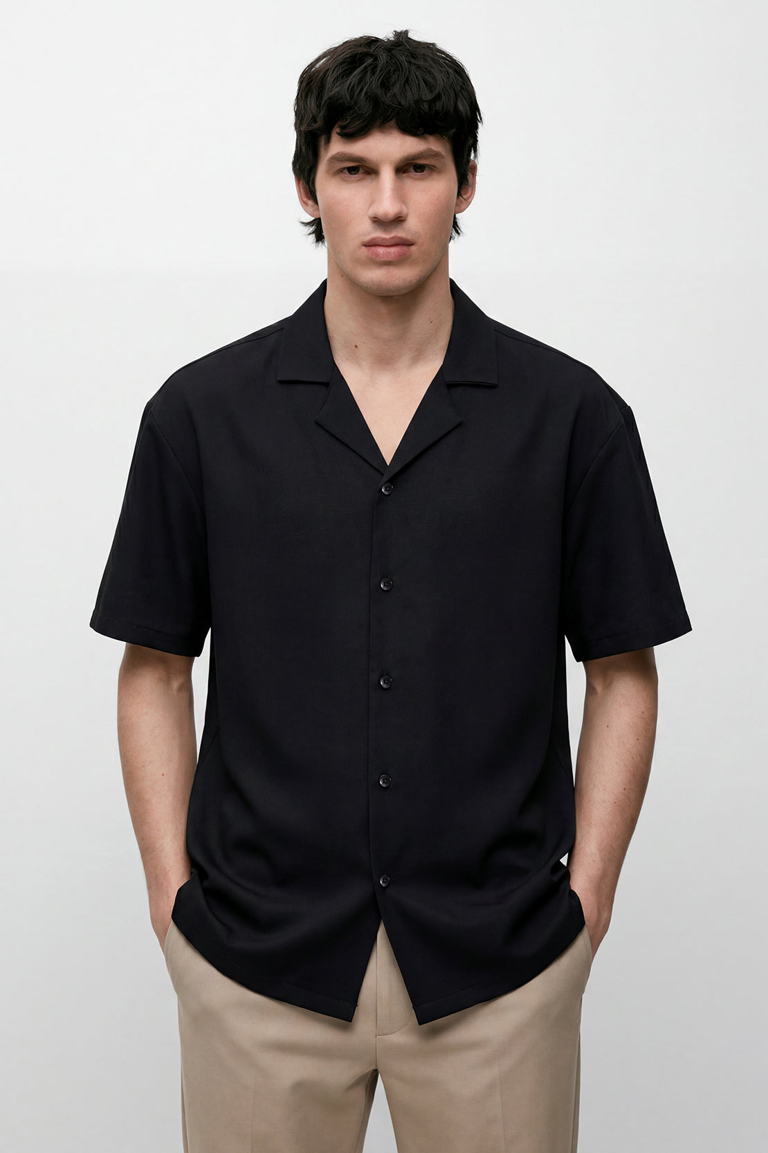 KOKO Pure Ease Classic Button-Down Shirt – Black