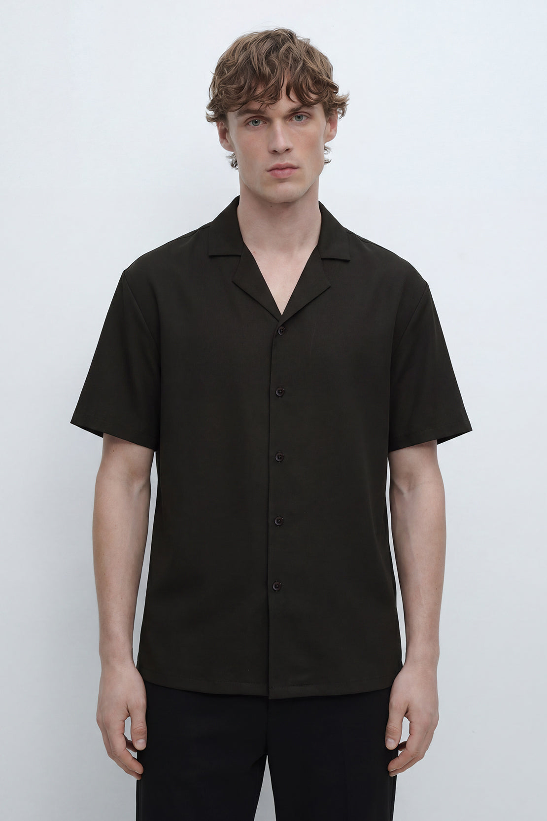 KOKO Pure Ease Classic Button-Down Shirt– Dark green