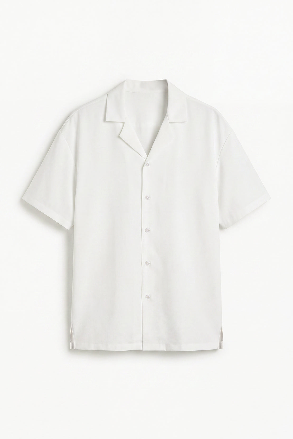 KOKO Pure Ease Relaxed Half-Sleeve Shirt – White