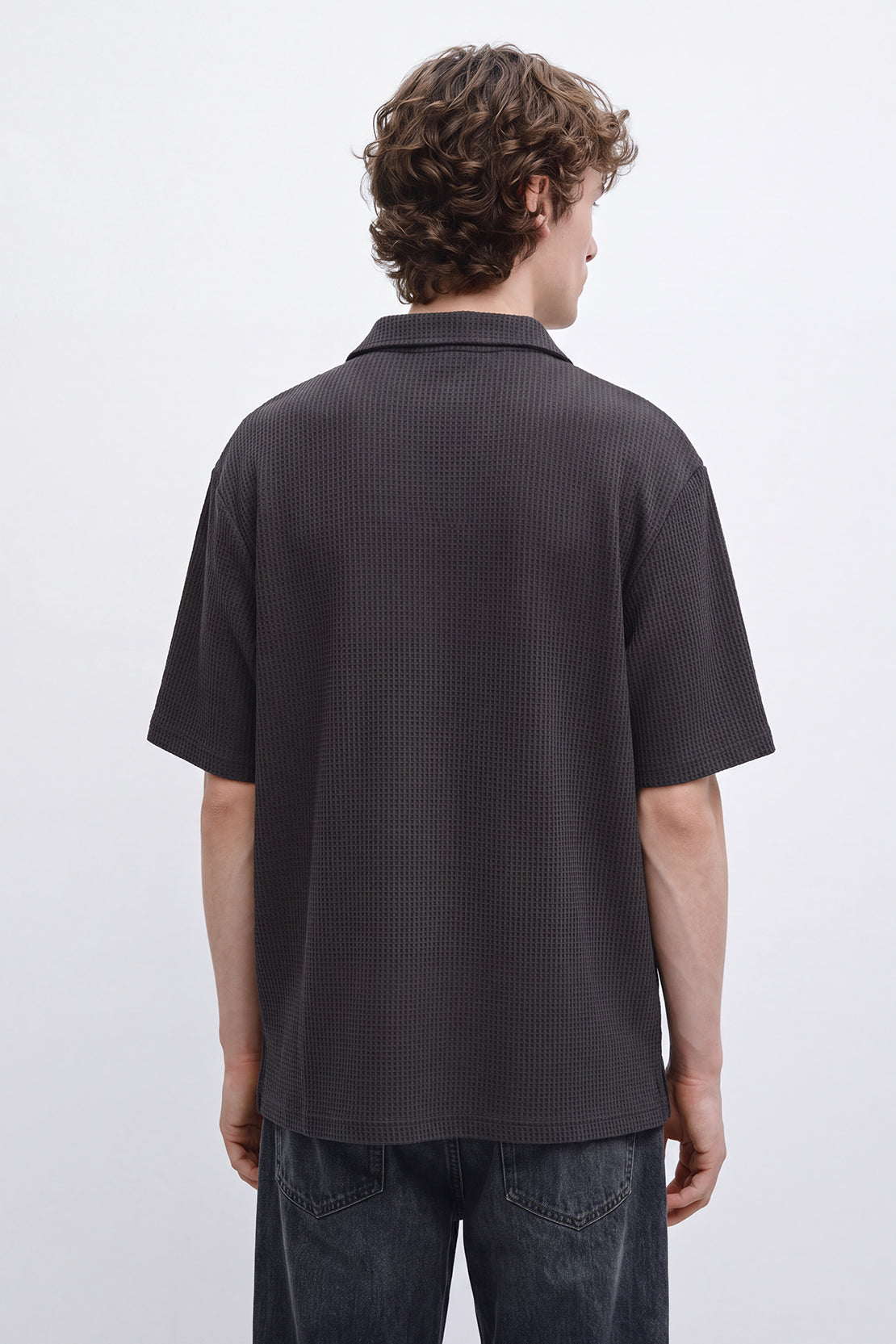 KOKO Structured Knit Half Sleeve Shirt