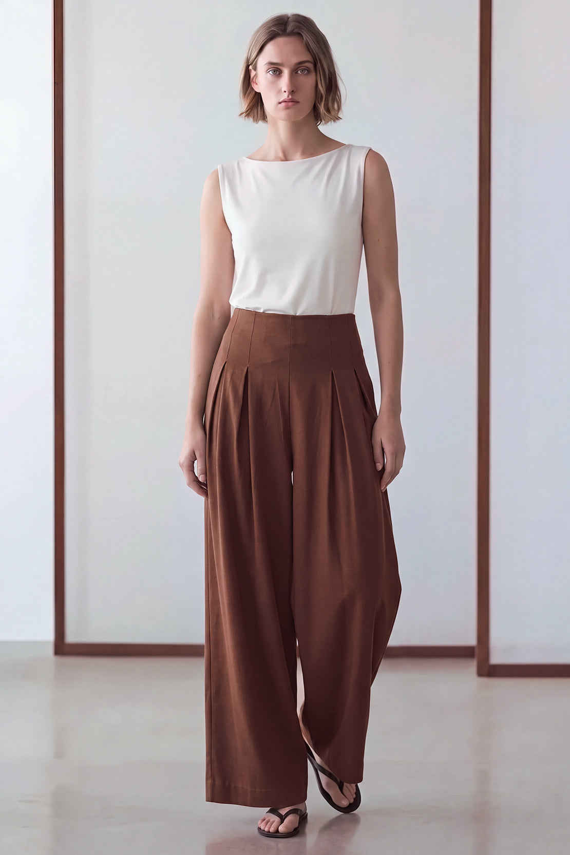 KOKO Weave Move Pleated Pants