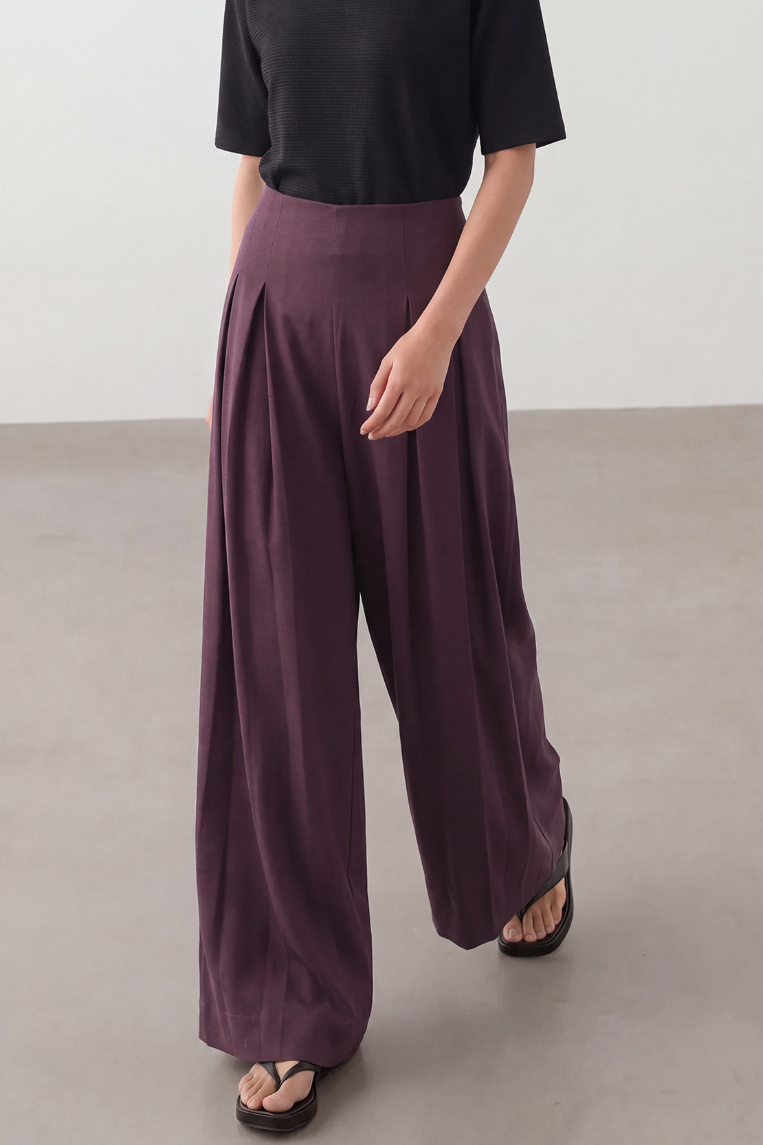 KOKO Weave Move Lite High-Waist Pleated Pants – Purple