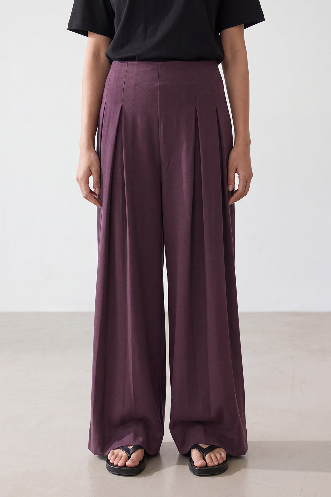 KOKO Weave Move Lite High-Waist Pleated Pants – Purple