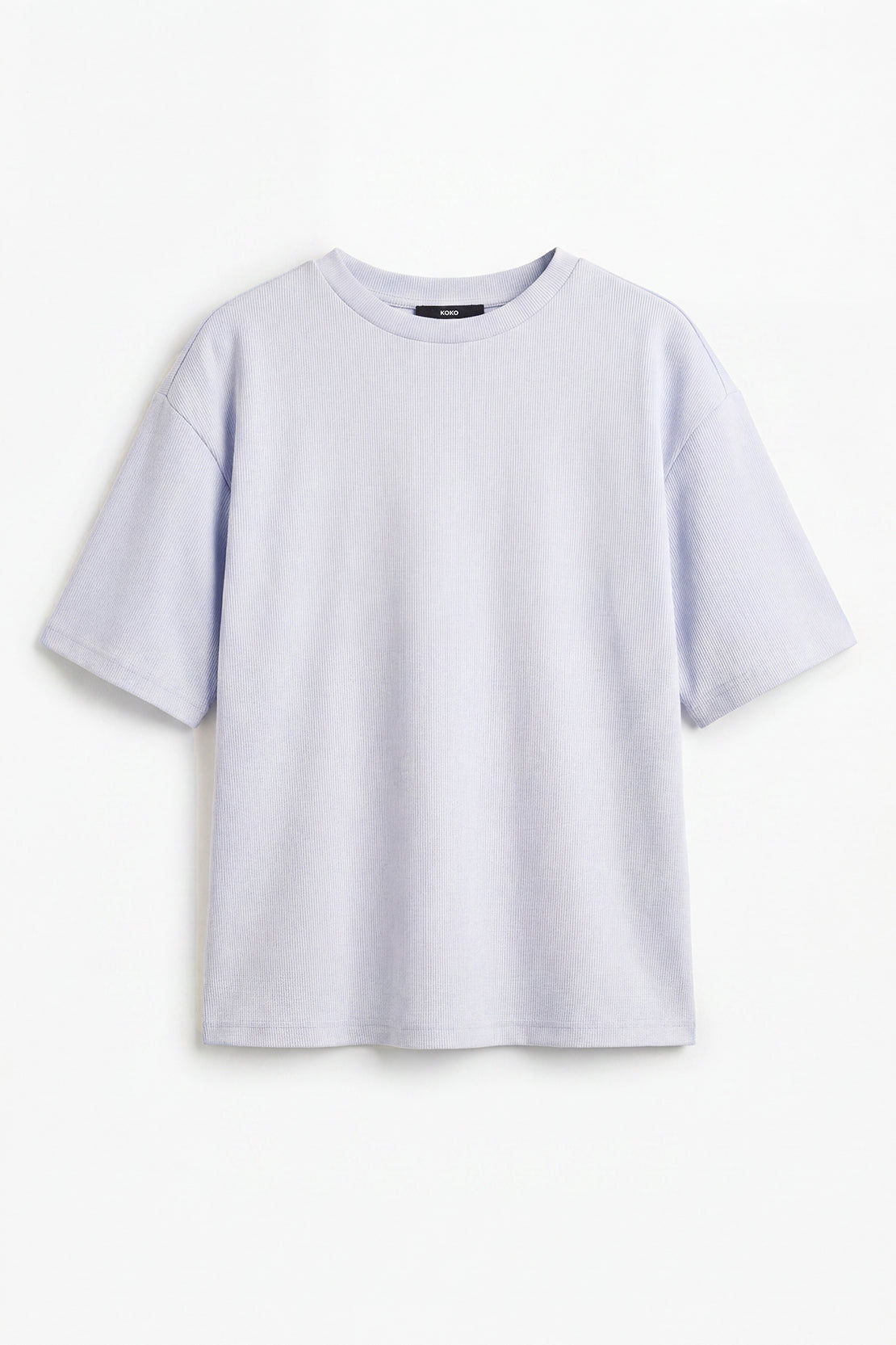 KOKO Sheen Modal Relaxed Crew Neck Top – Blue