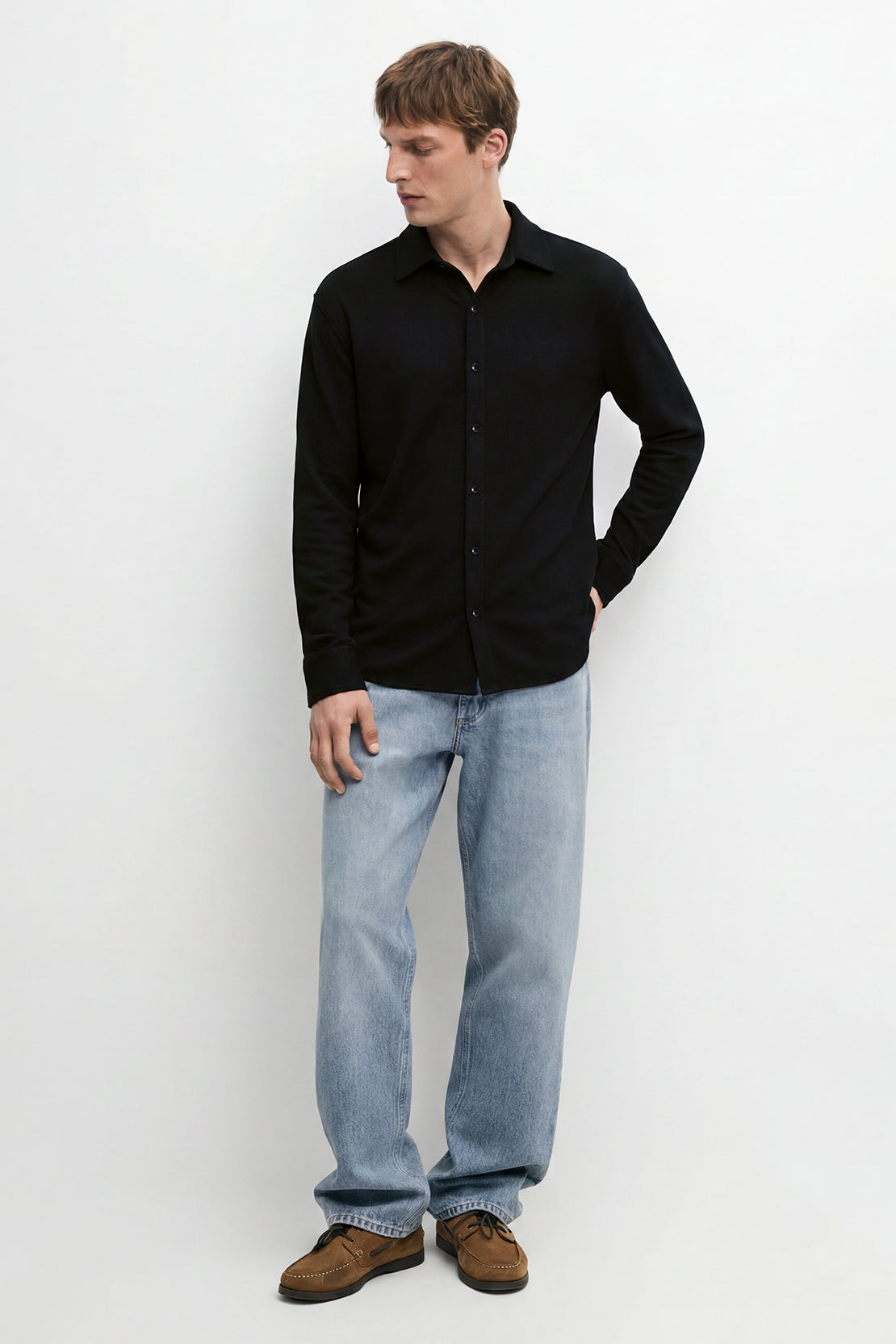 KOKO Sheen Modal Shirt – Black