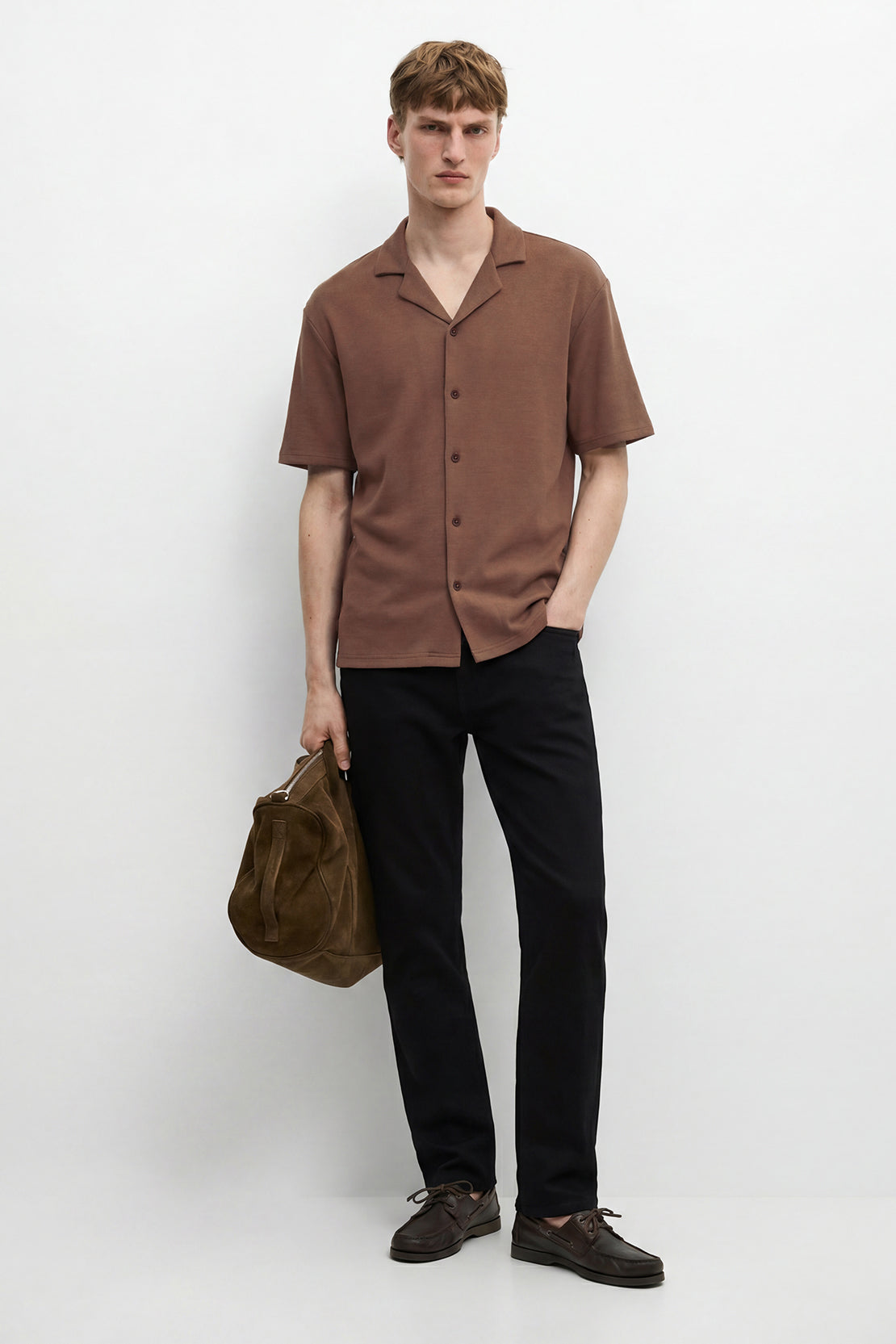 KOKO Sheen Modal Half Sleeve Shirt – Taupe