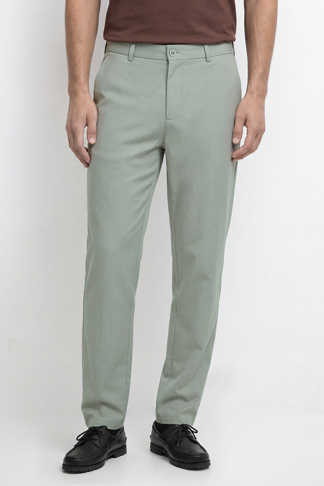 KOKO Silky Linen Straight Fit Pants