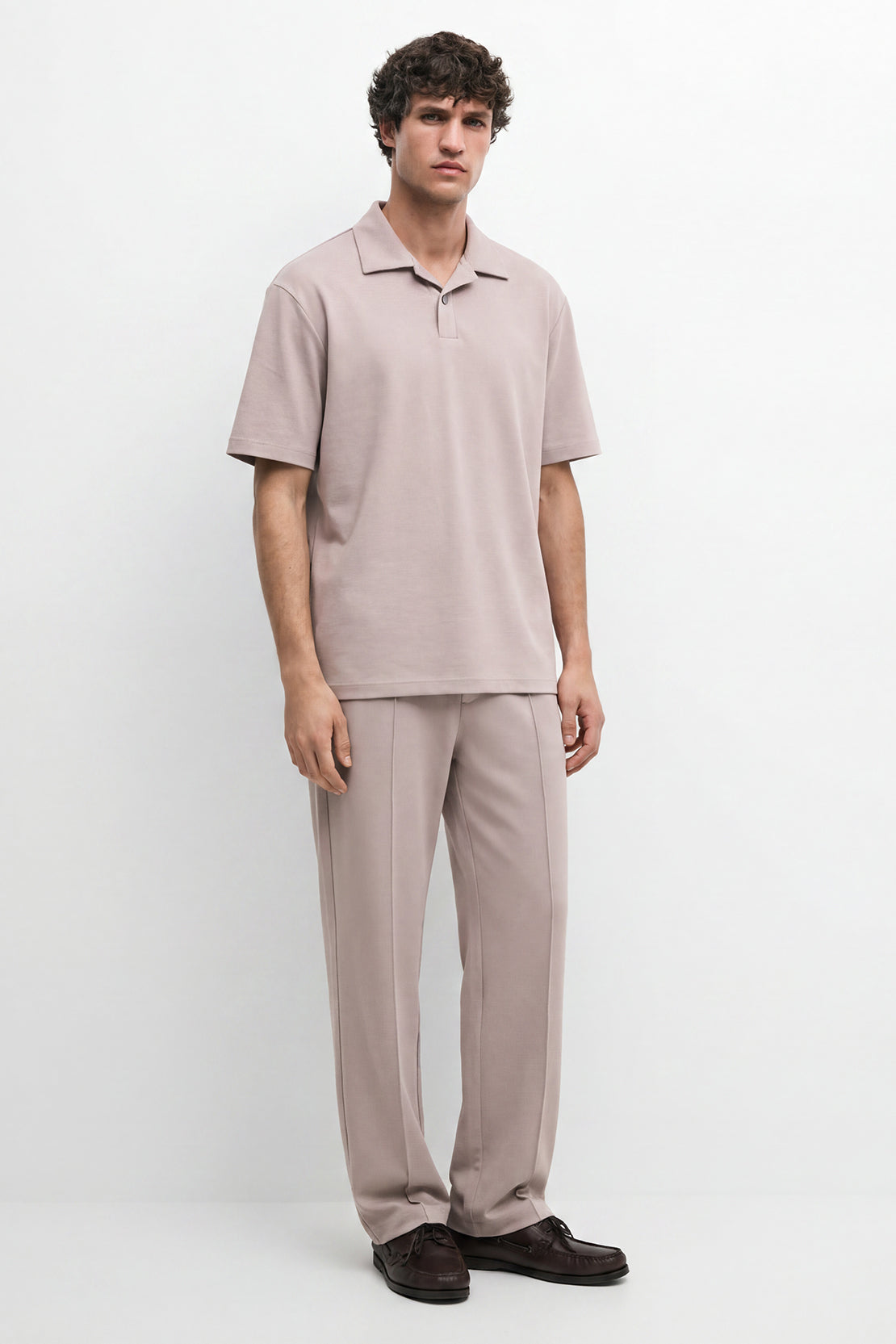 KOKO Sheen Modal Polo – Beige