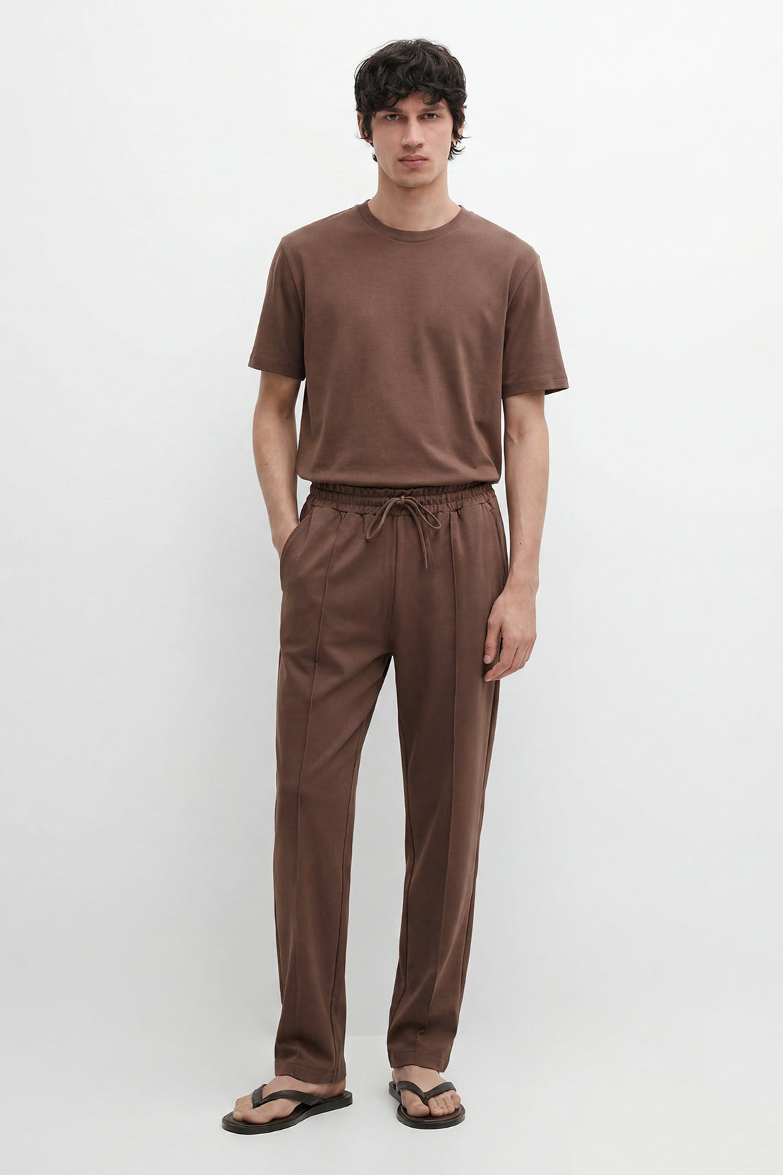 KOKO Sheen Modal Relaxed Jogger Pants – Taupe