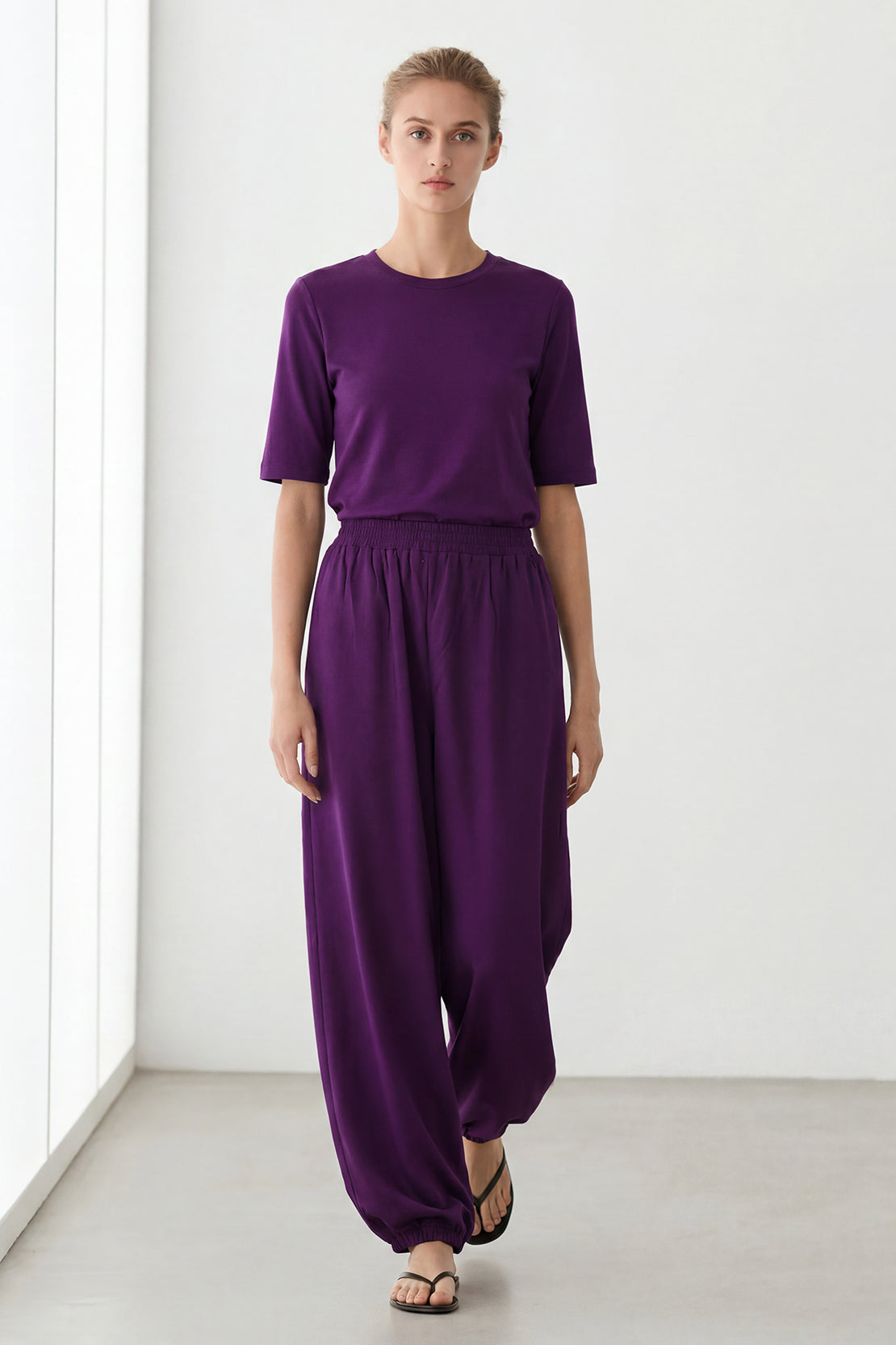 KOKO Modal Blend Balloon Pants – Purple
