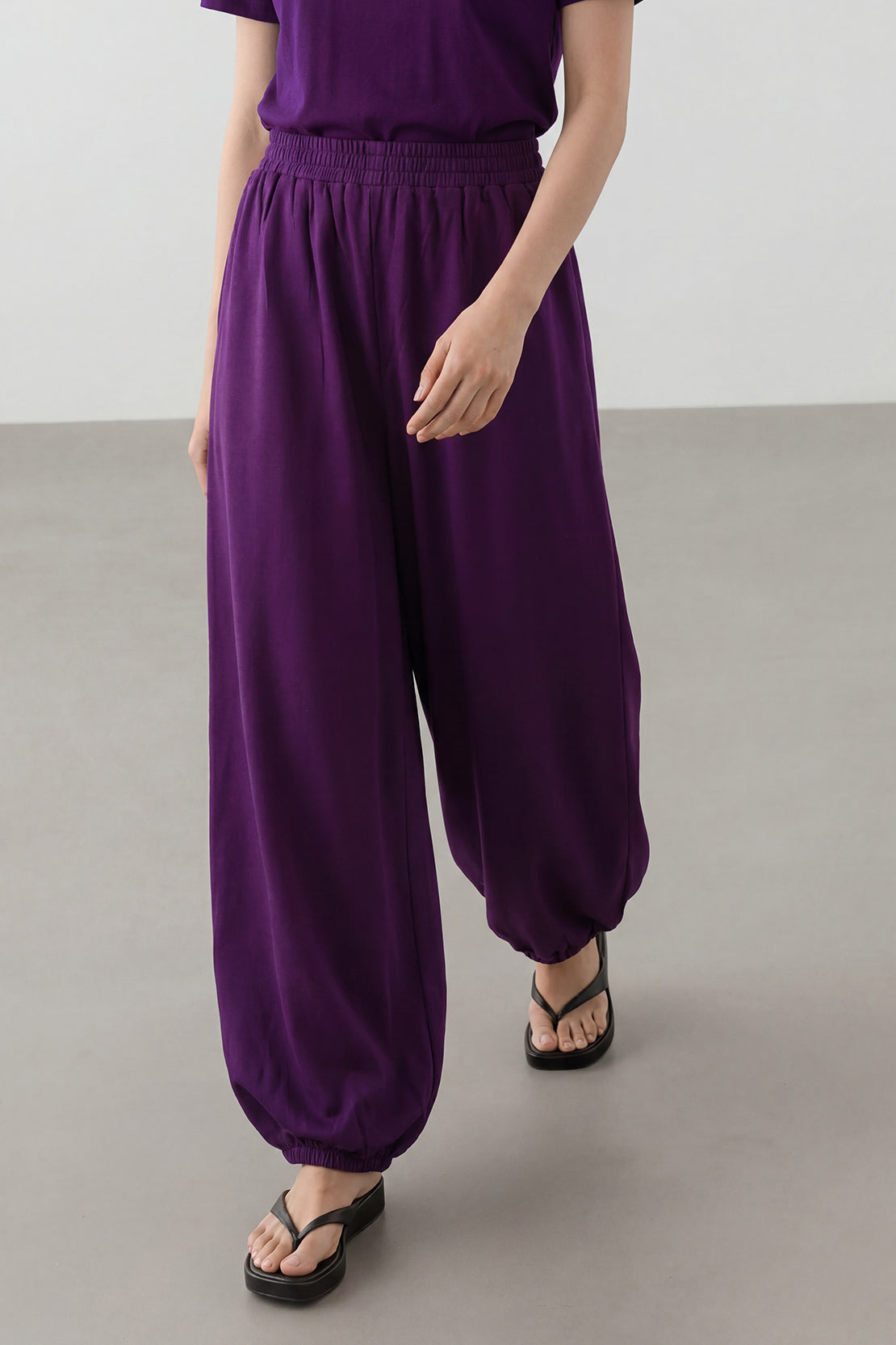 KOKO Modal Blend Balloon Pants – Purple