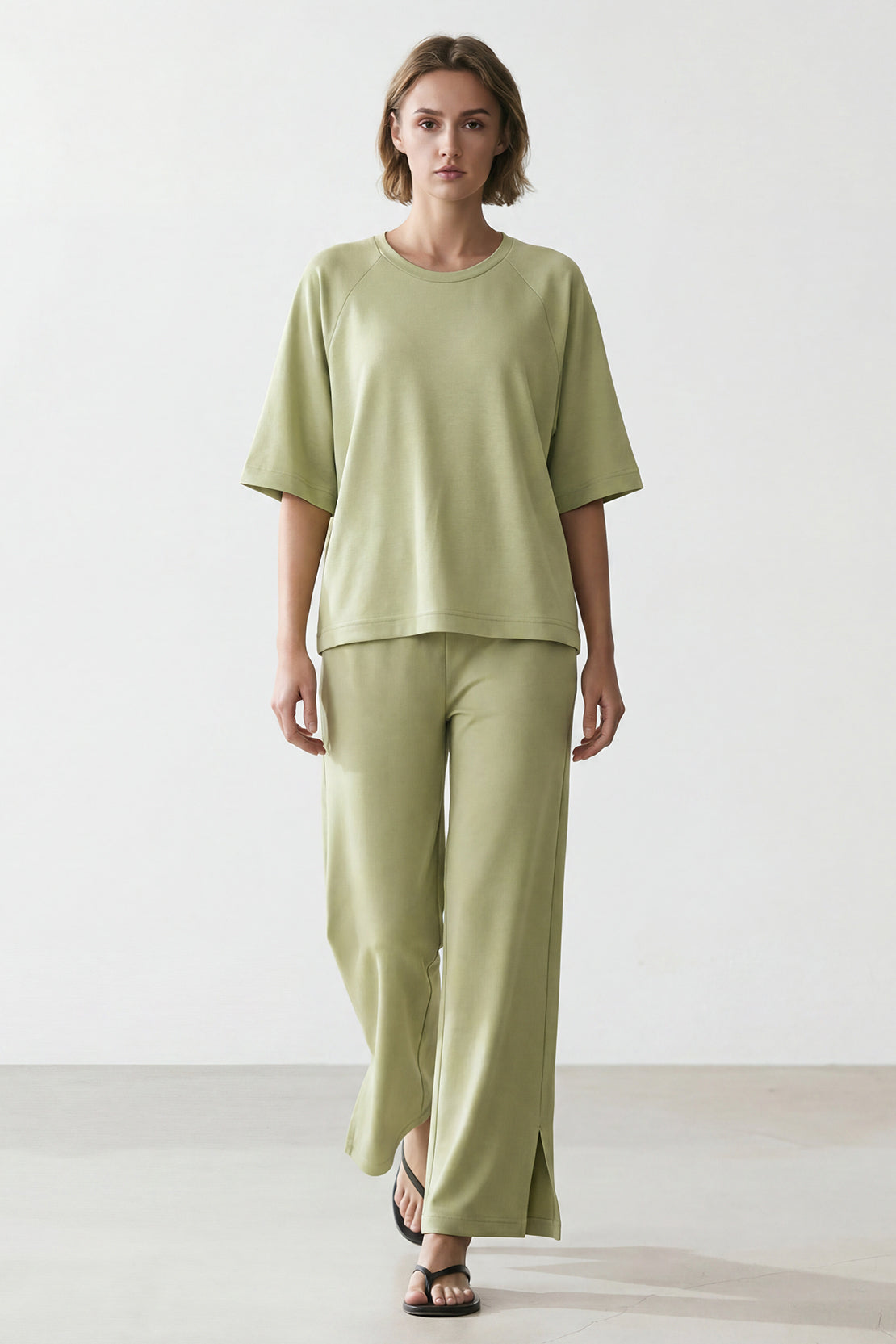 KOKO Modal Blend Relaxed Fit Top – Green