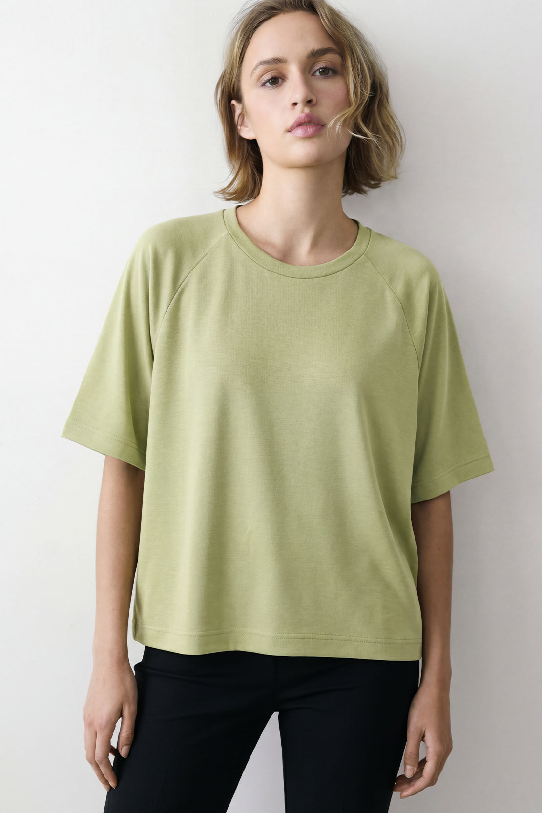 KOKO Modal Blend Relaxed Fit Top – Green