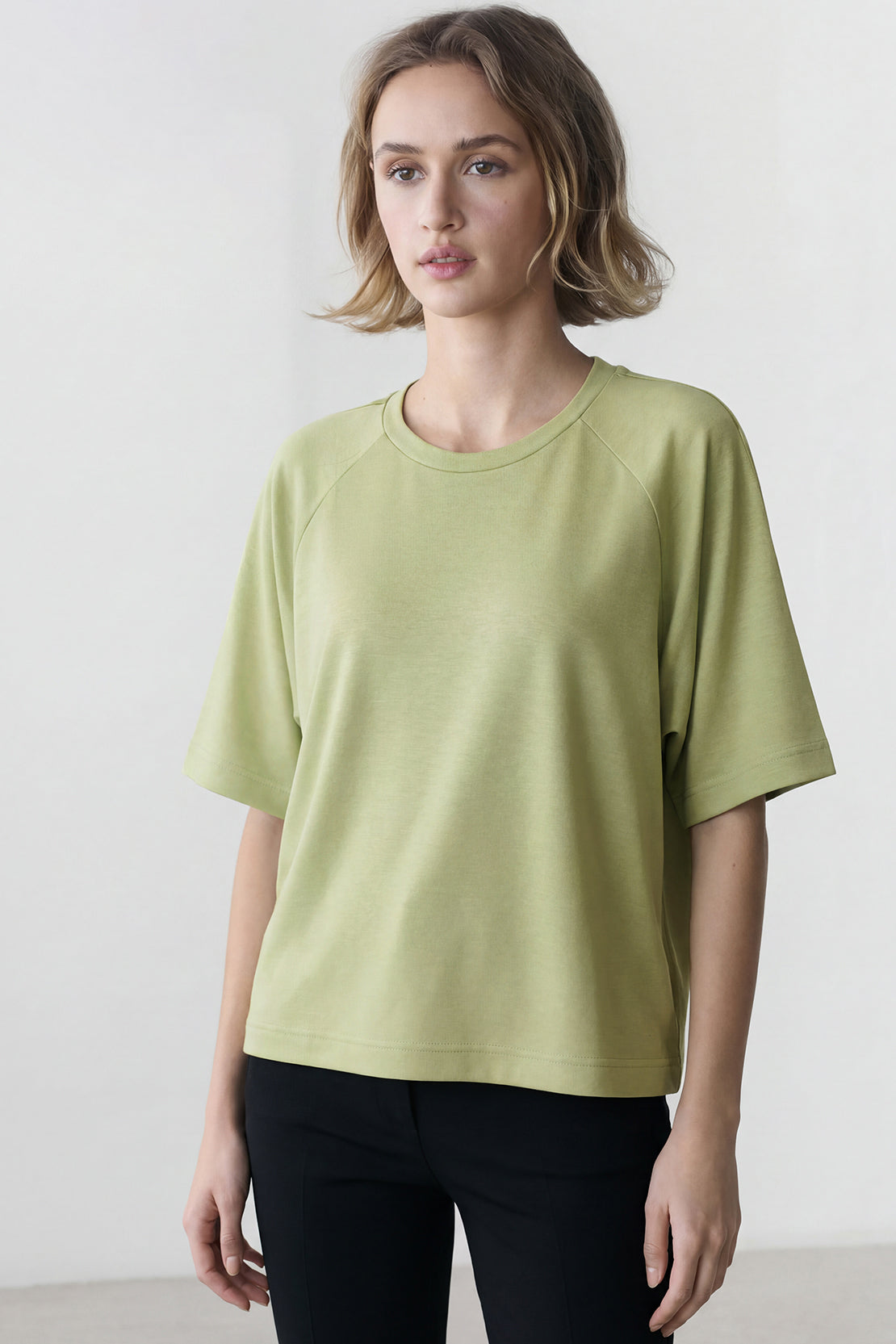 KOKO Modal Blend Relaxed Fit Top – Green