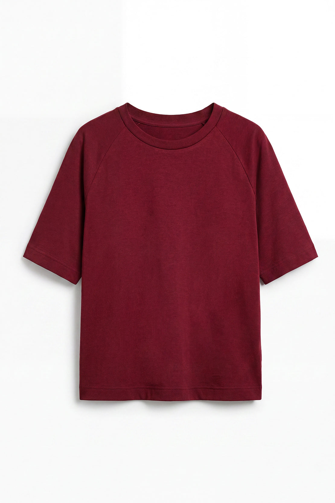 KOKO Modal Blend Relaxed Fit Top – Maroon