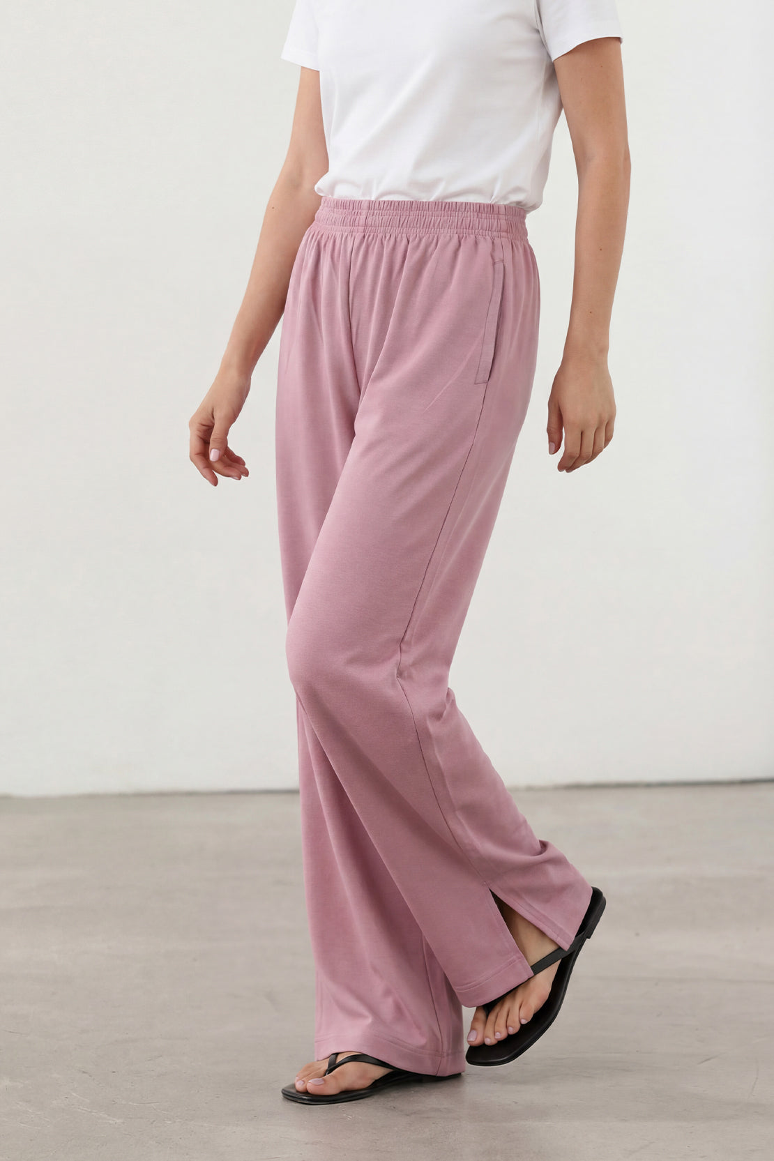 KOKO Modal Blend Effortless Pants – Pink