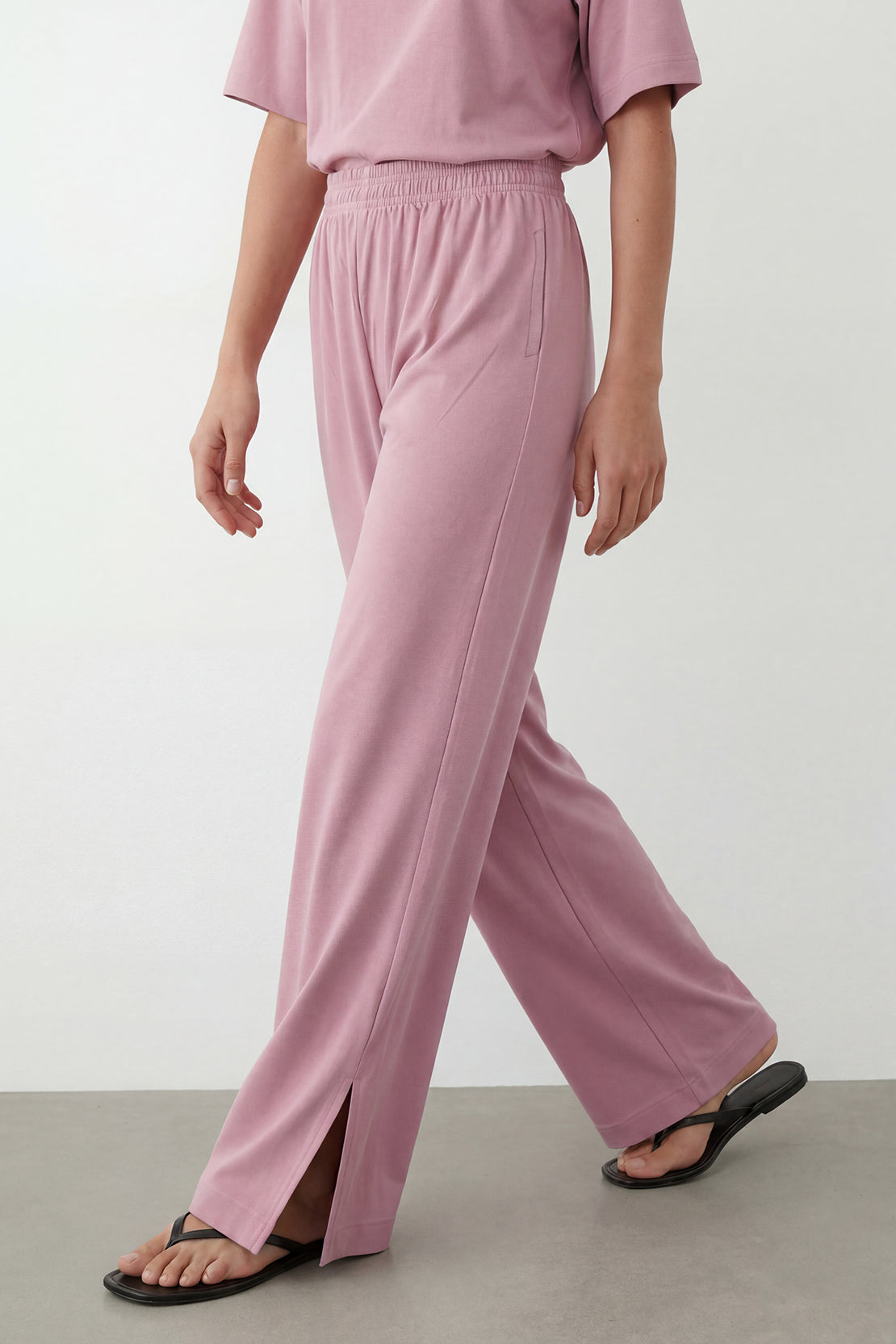 KOKO Modal Blend Effortless Pants – Pink