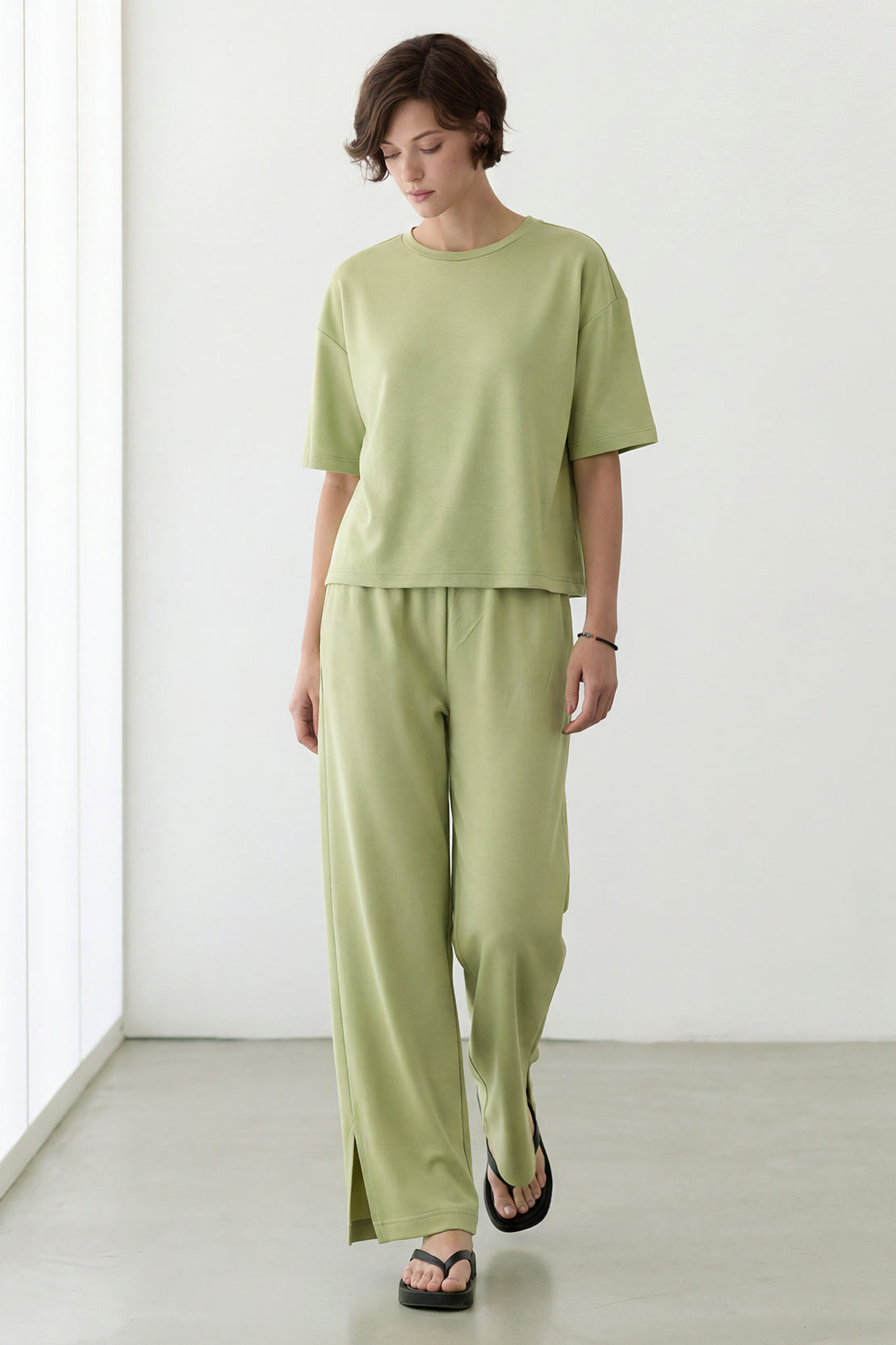 KOKO Modal Blend Crew Neck T-Shirt – Matcha
