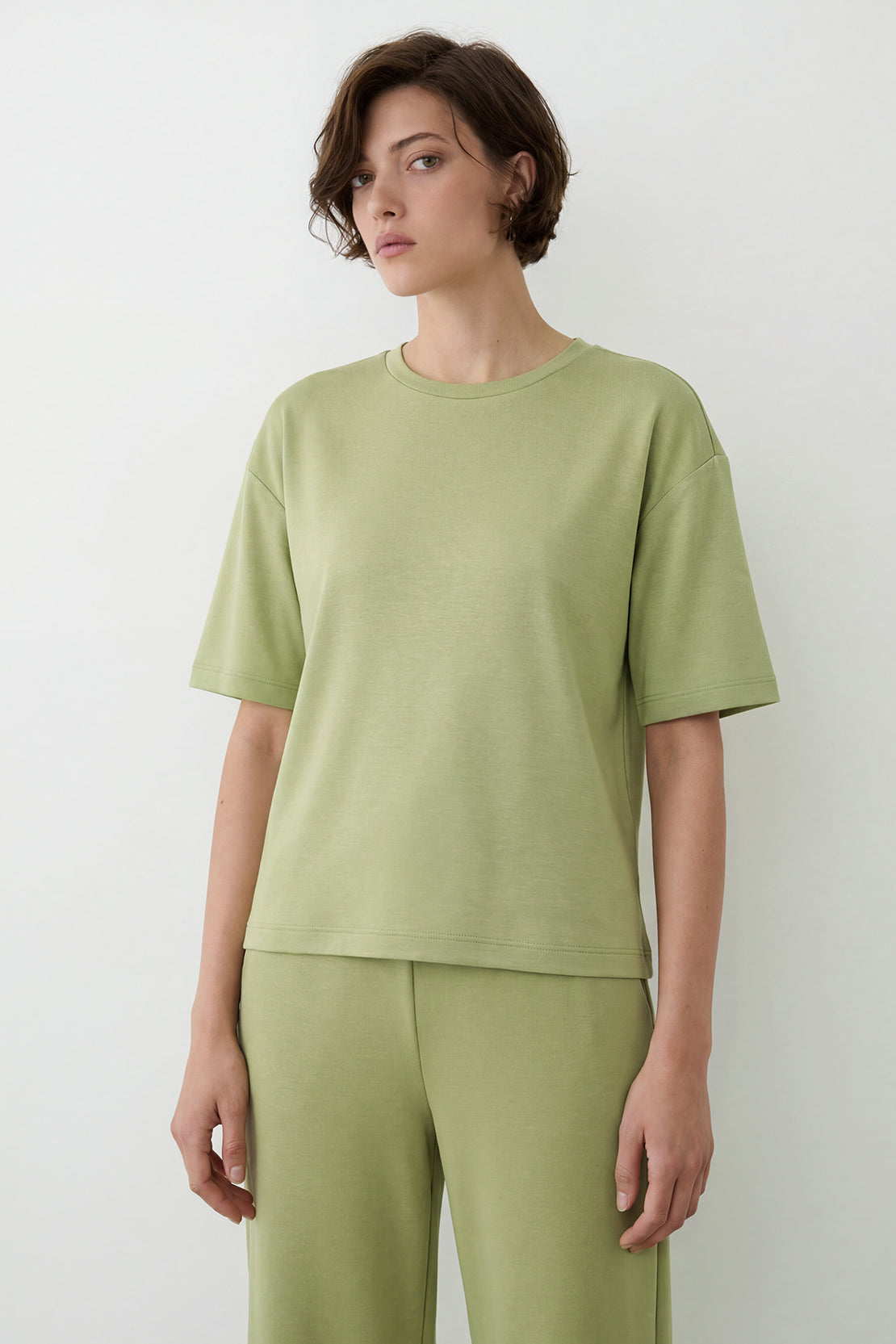 KOKO Modal Blend Crew Neck T-Shirt – Matcha