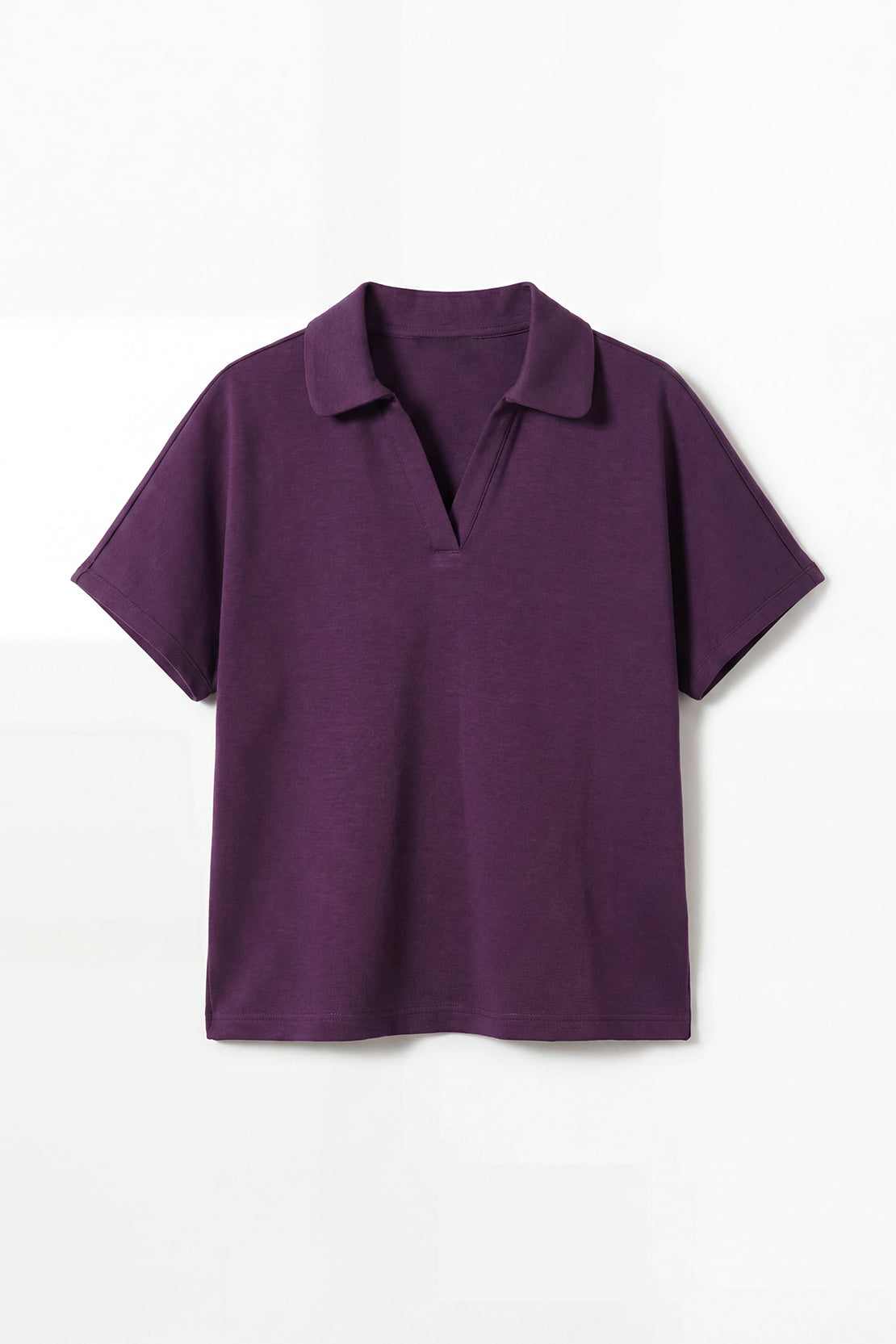 KOKO Modal Blend V-Neck Top – Royal Purple
