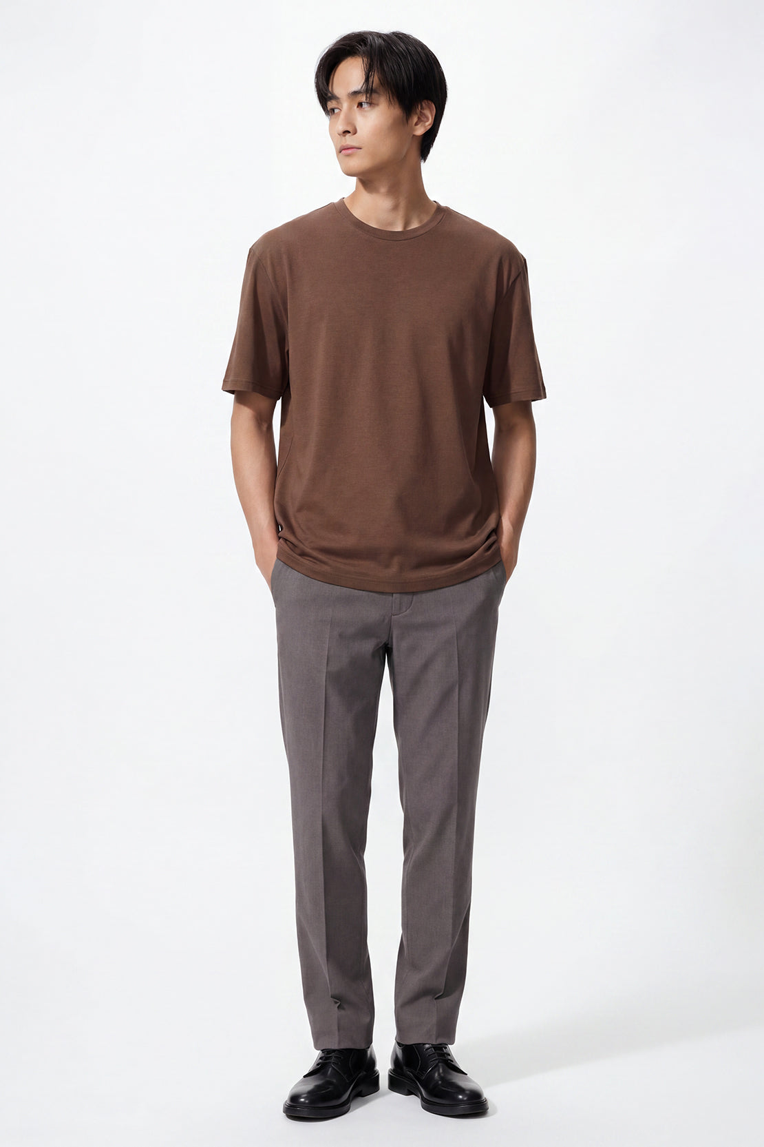 KOKO Modal Blend Drop Shoulder Tee – Taupe