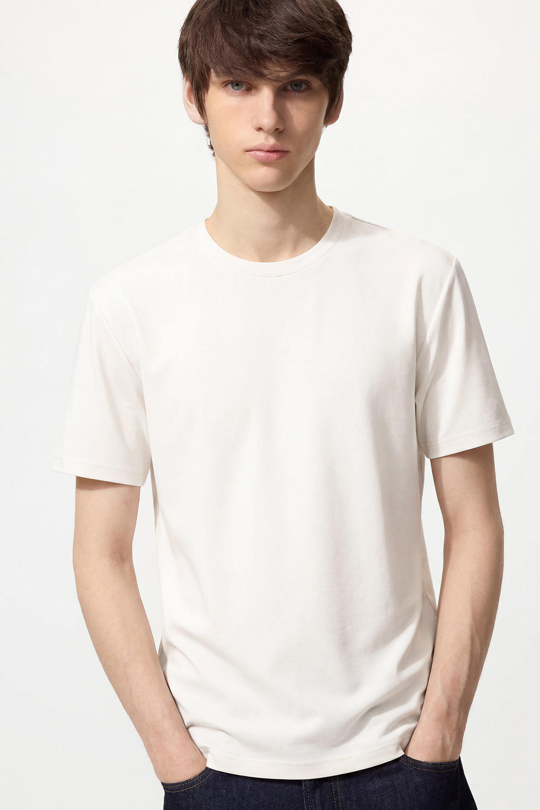 KOKO Air Weave Relaxed Fit T-Shirt – White