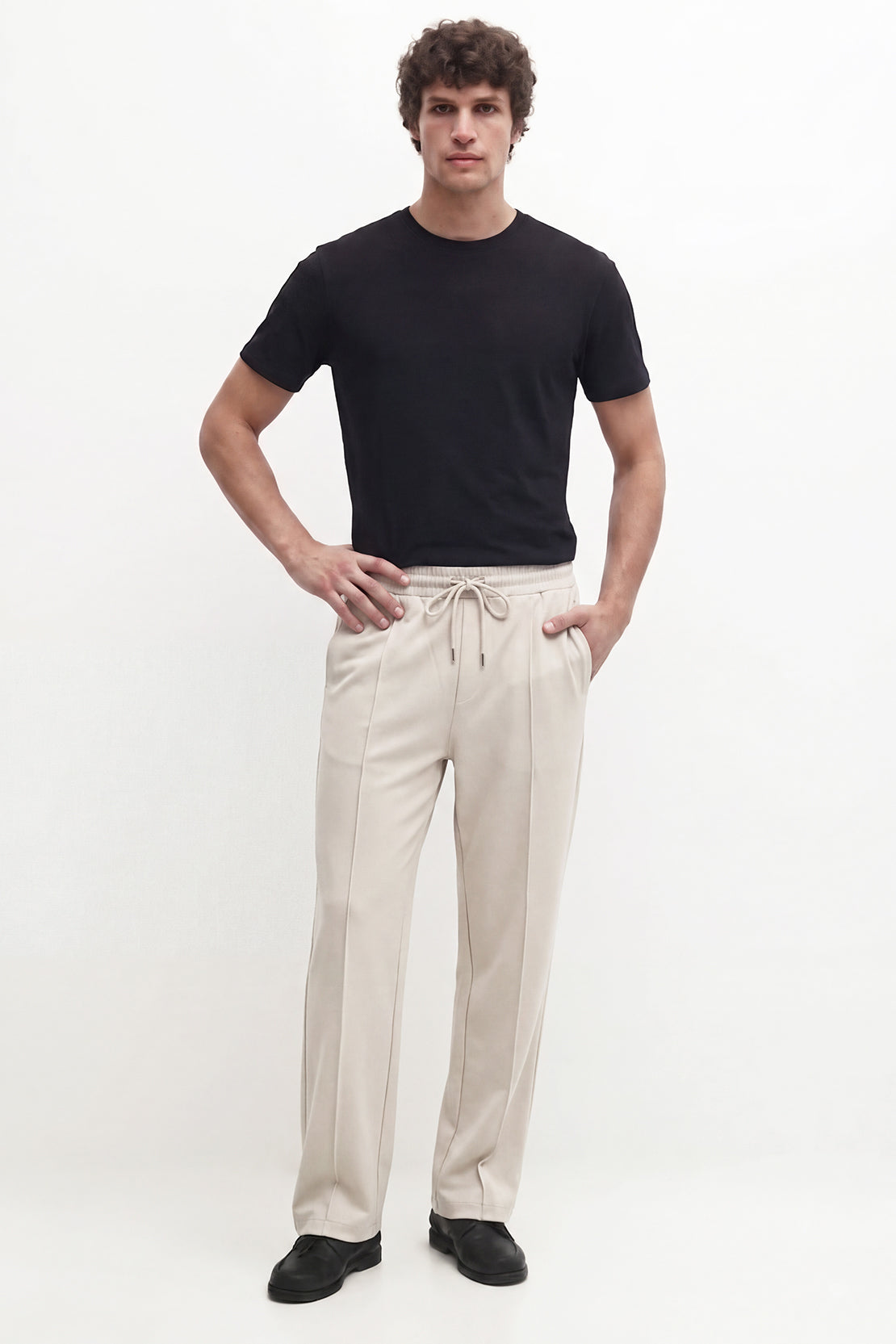 KOKO Eco Pulp Straight Fit Pants - White