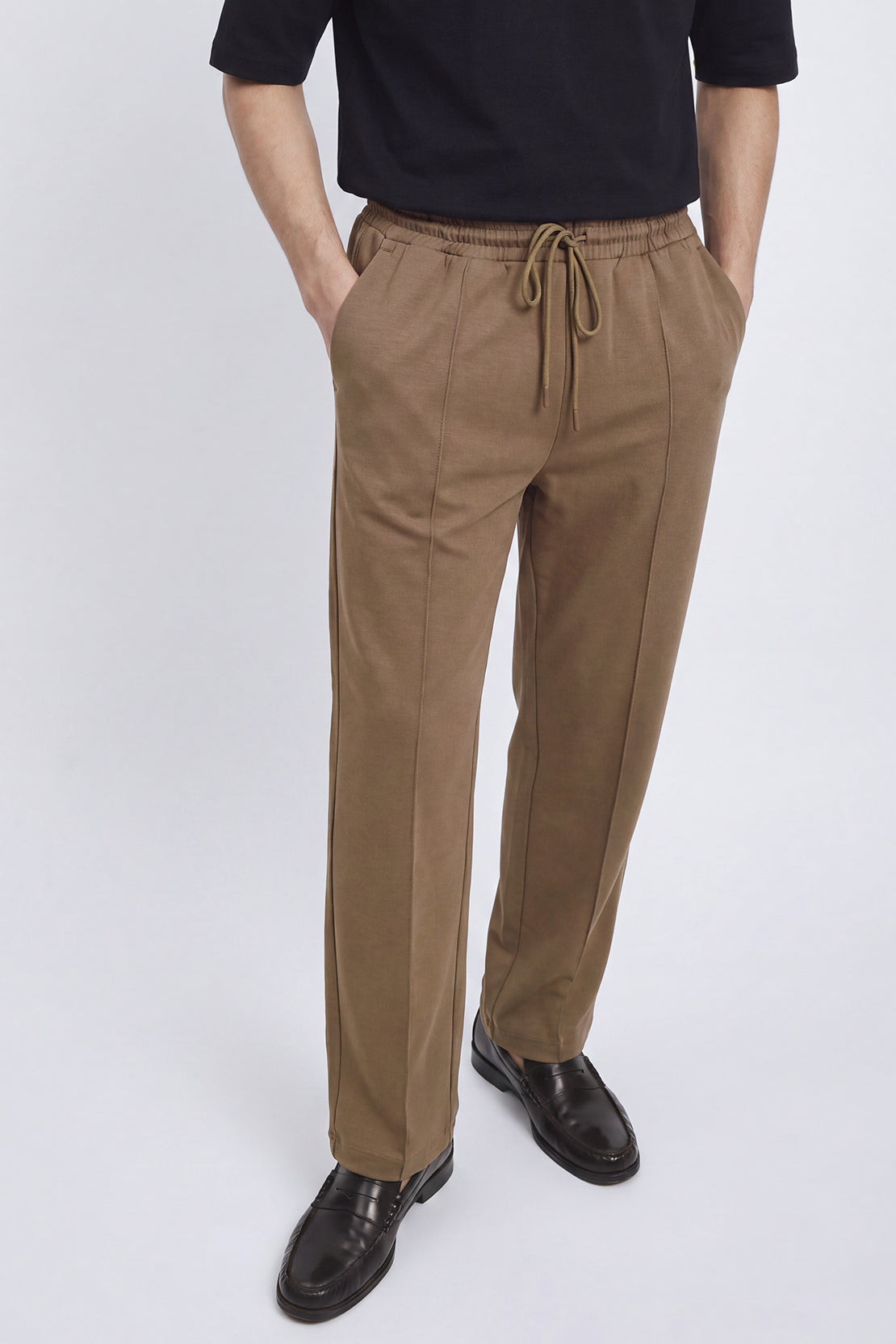 KOKO Modal Straight Fit Pants – Coffee