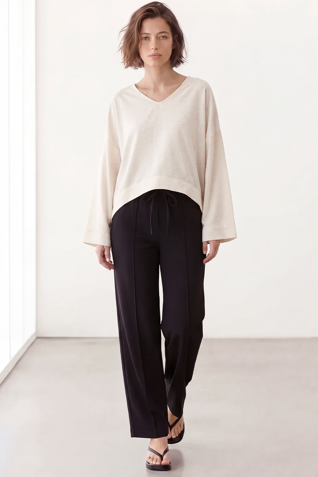 KOKO Silky Linen Relaxed Top