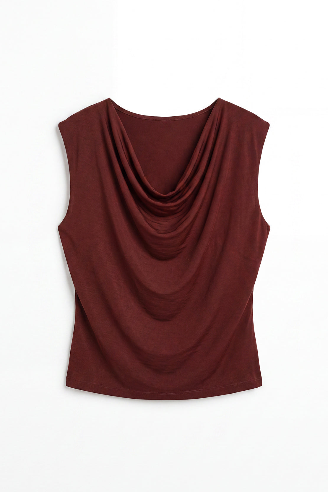 KOKO Silky Muslin Cowl-Neck Top