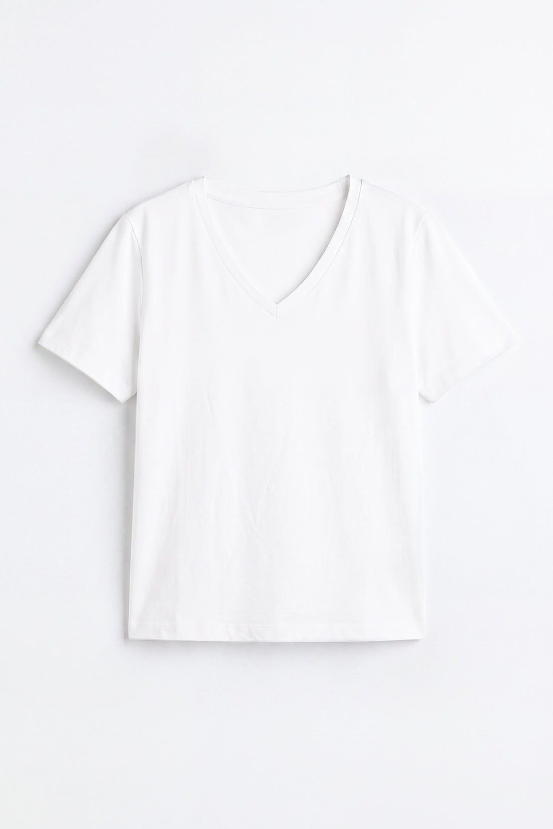 KOKO Sorona Modal V-Neck T-Shirt – White
