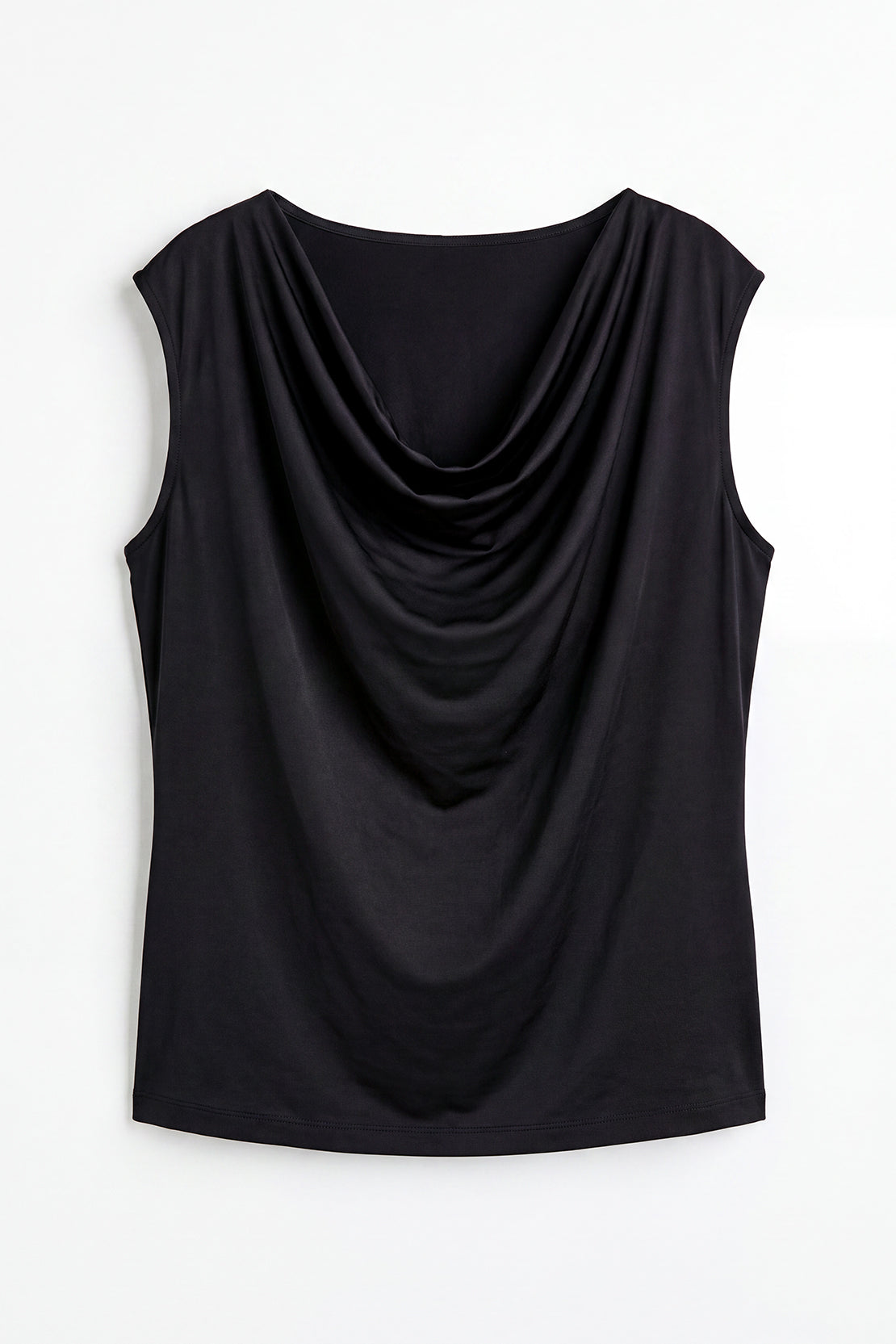 KOKO Airism Layered Cowl-Neck Top – Black