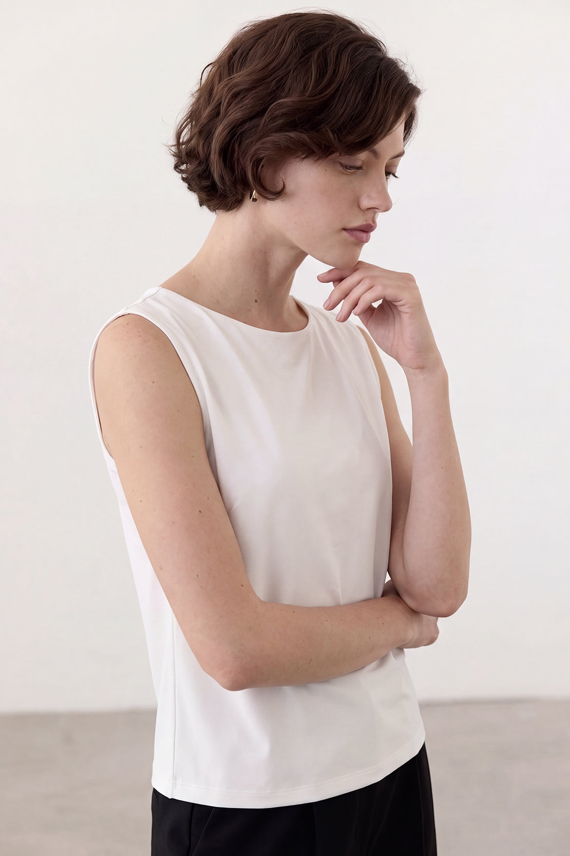KOKO Airism Relaxed Tank Top – White