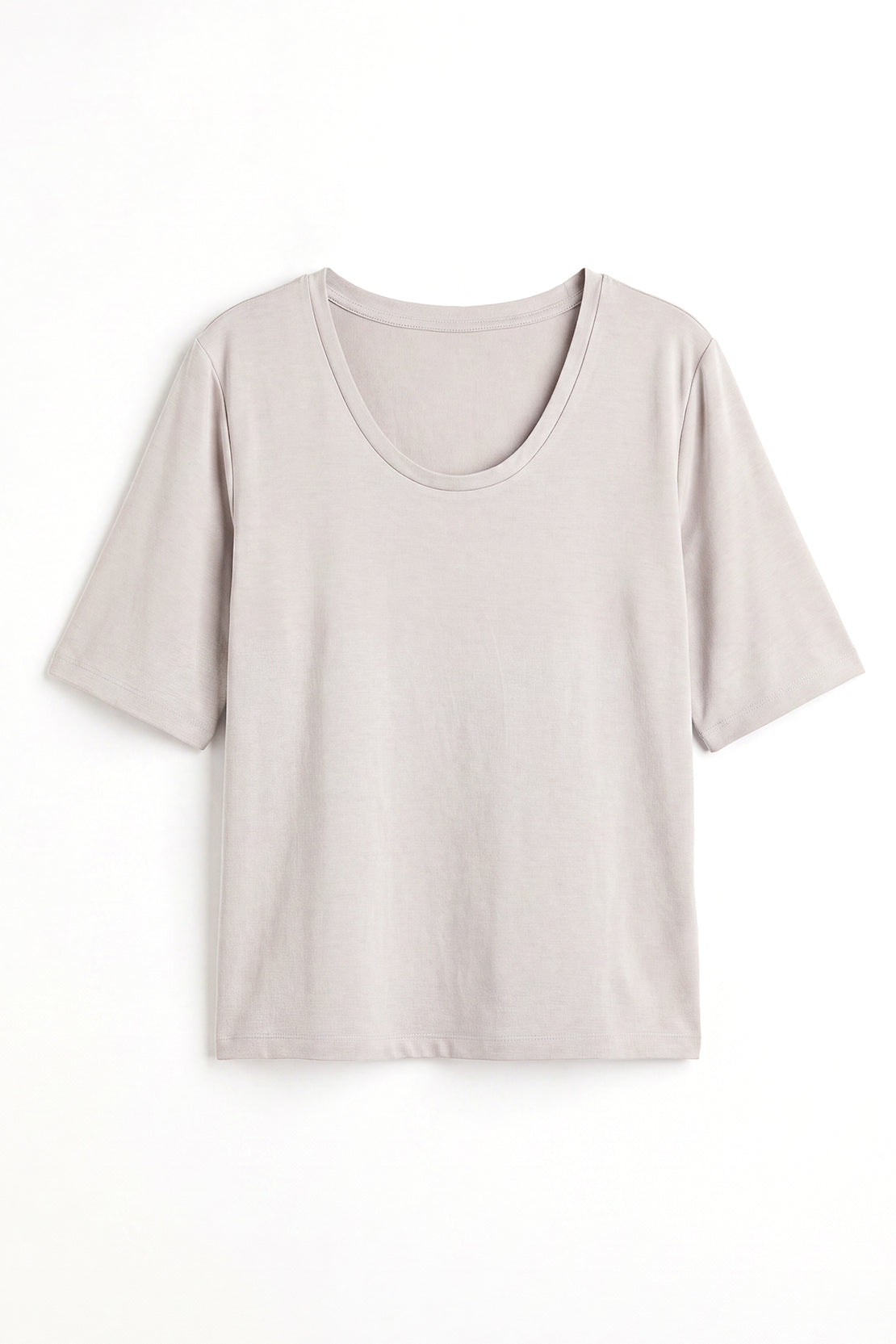 KOKO Sorona Modal Scoop-Neck Top – Grey