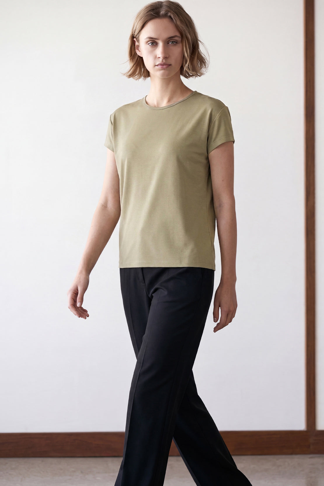 KOKO Air Weave Cap Sleeve T-Shirt – Green