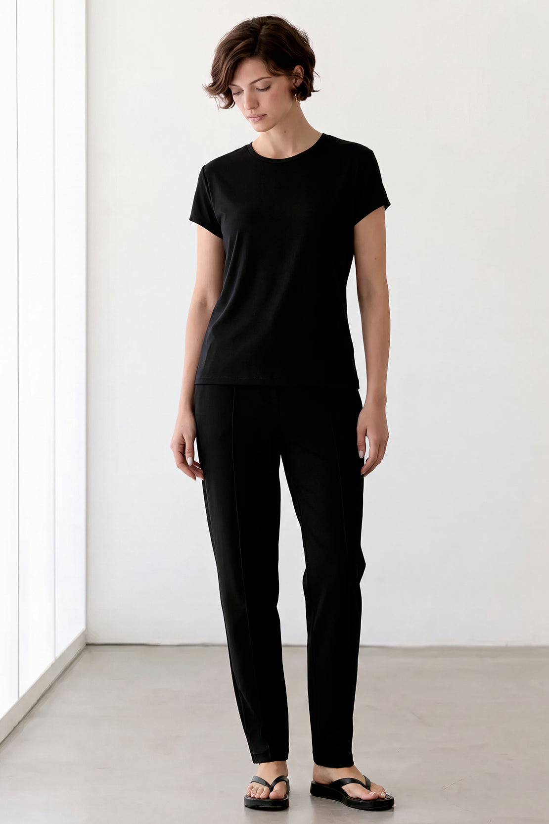 KOKO Air Weave Cap Sleeve T-Shirt – Black
