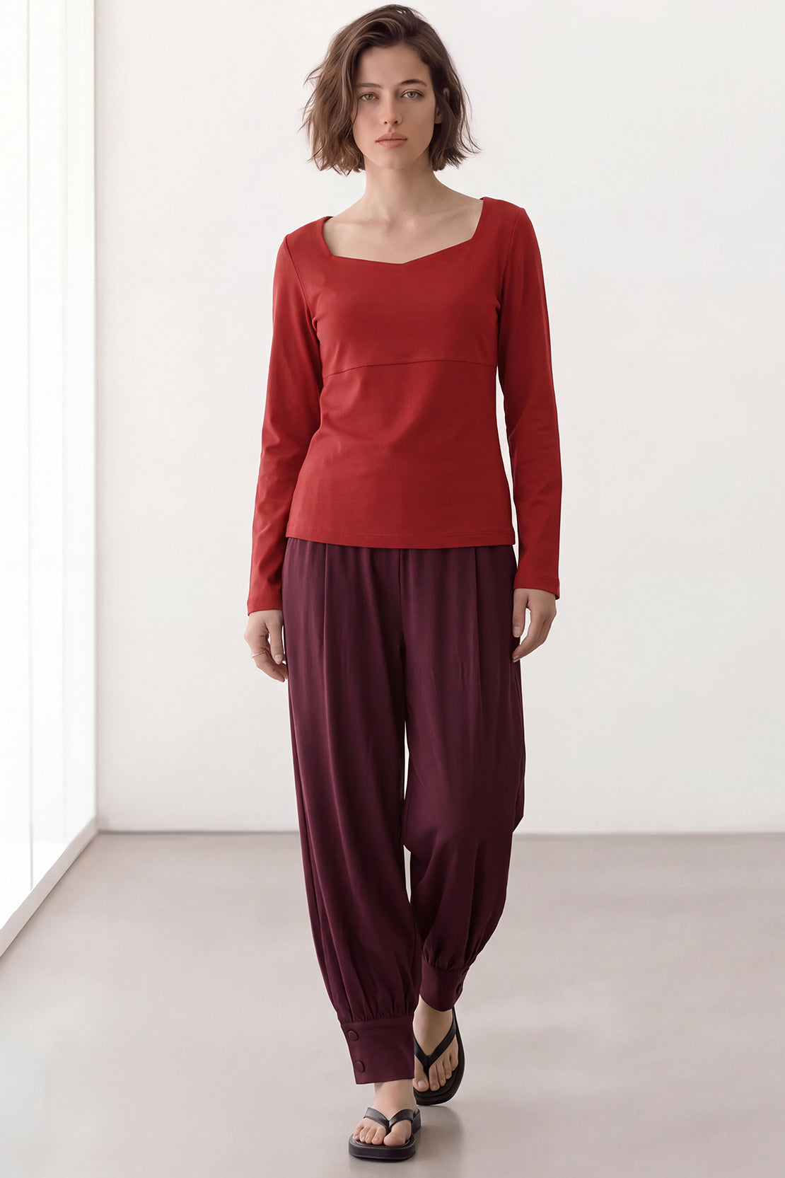 KOKO Cupro Square Neck T-Shirt