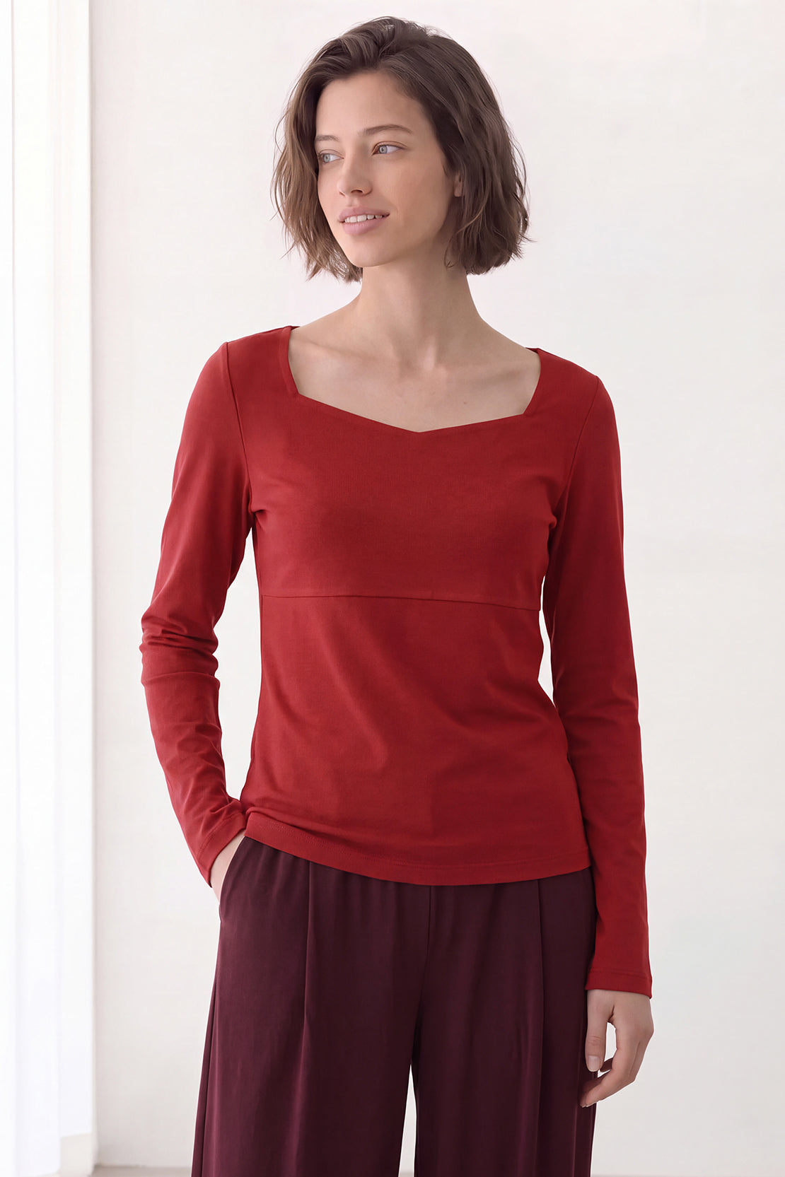 KOKO Cupro Square Neck T-Shirt
