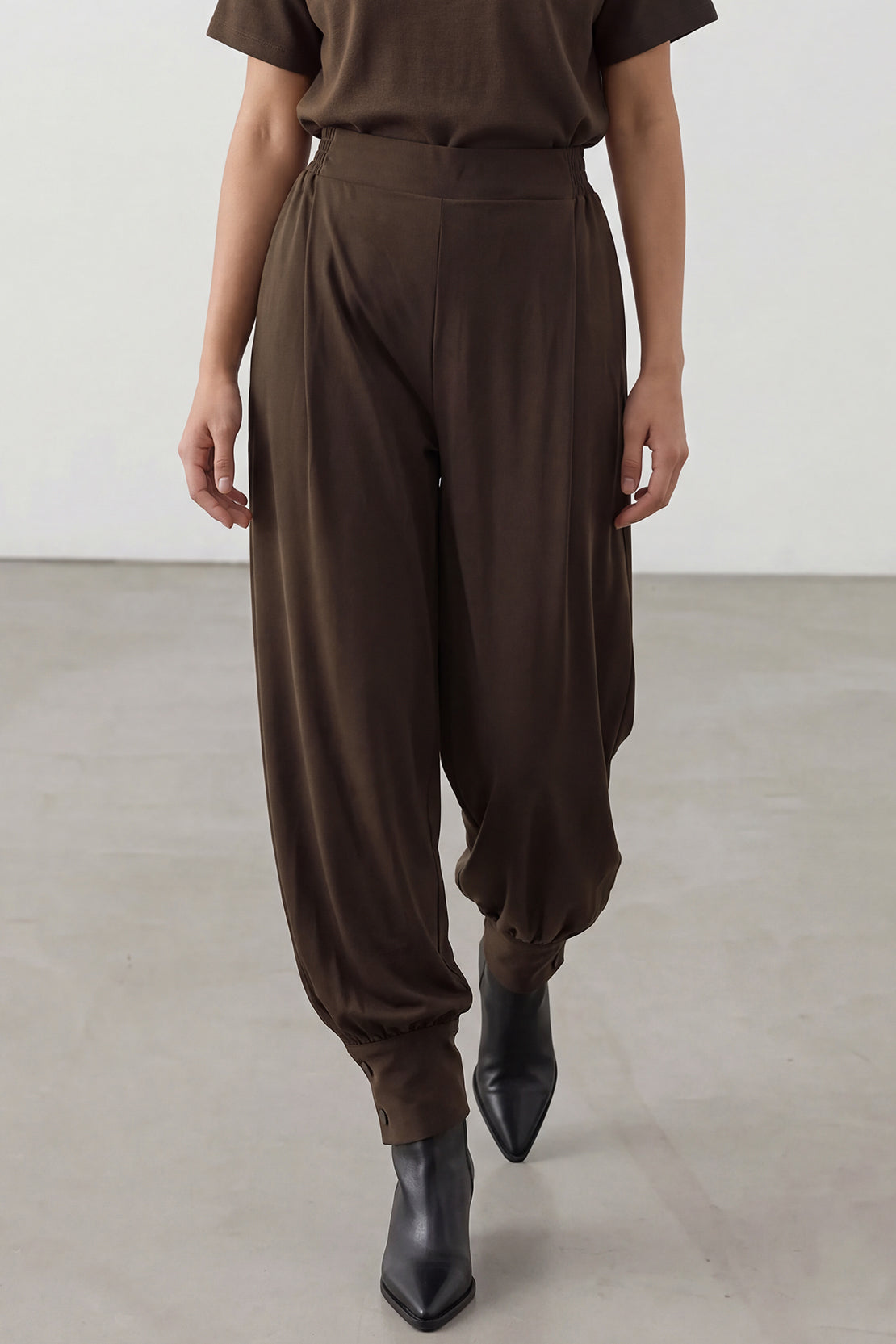 KOKO Silky Muslin Balloon Cuff Pants