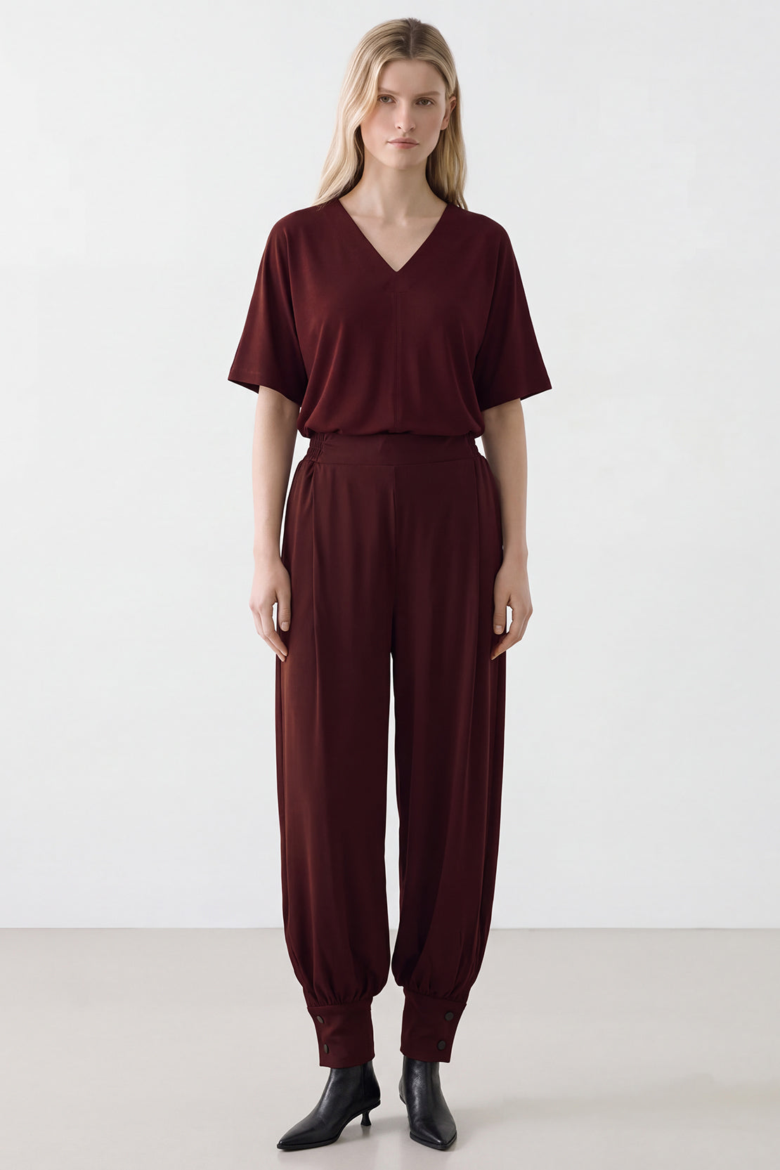 KOKO Silky Muslin Balloon Cuff Pants