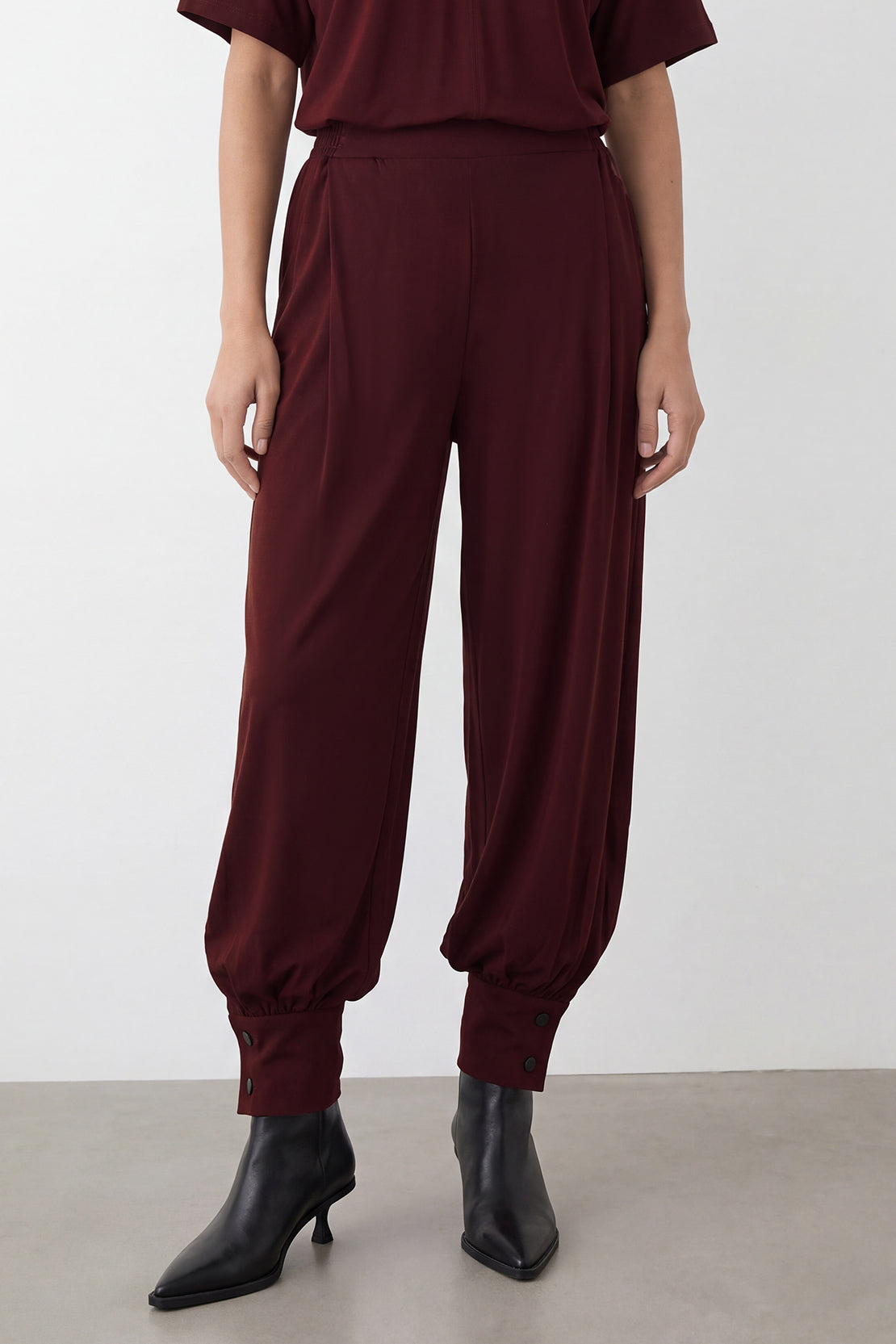 KOKO Silky Muslin Balloon Cuff Pants