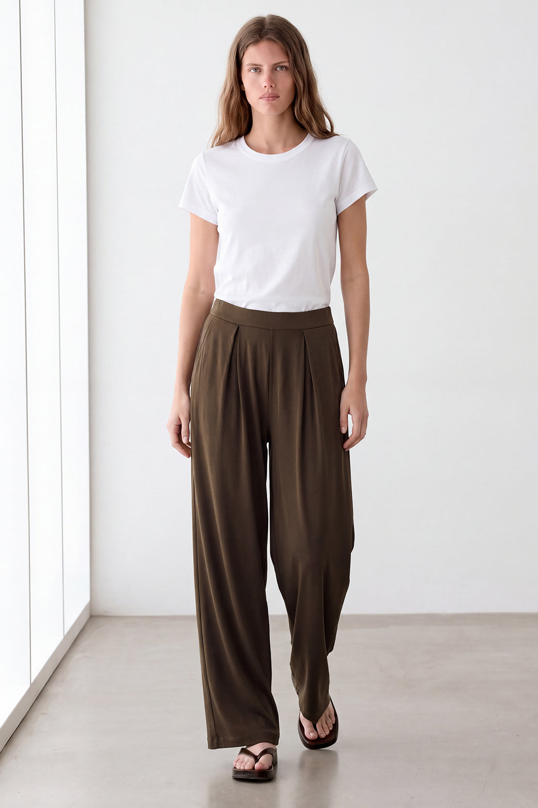 KOKO Silky Muslin Cropped Pants